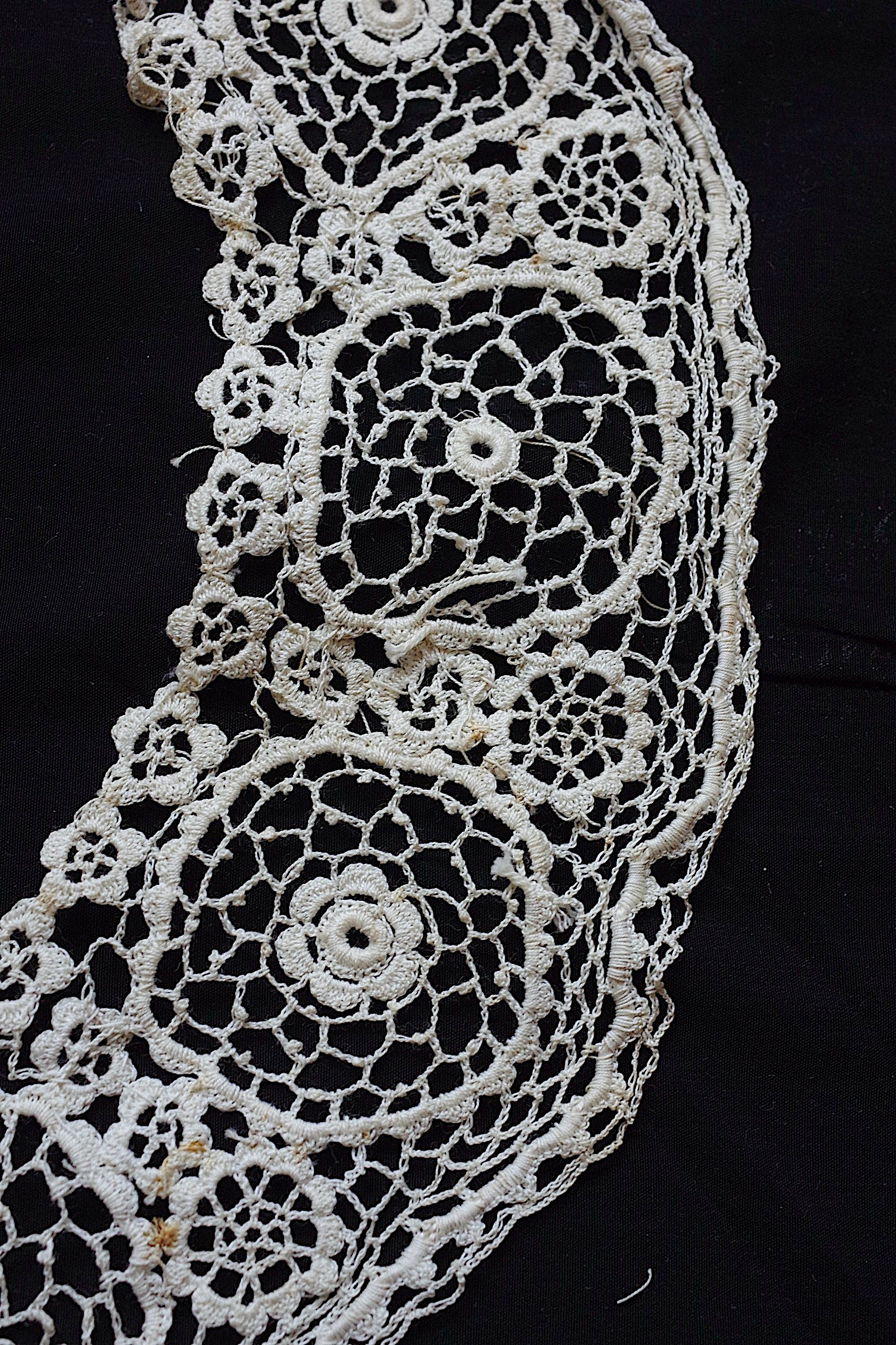 アンティークレース dentelle ancienne 小さな襟lots3
