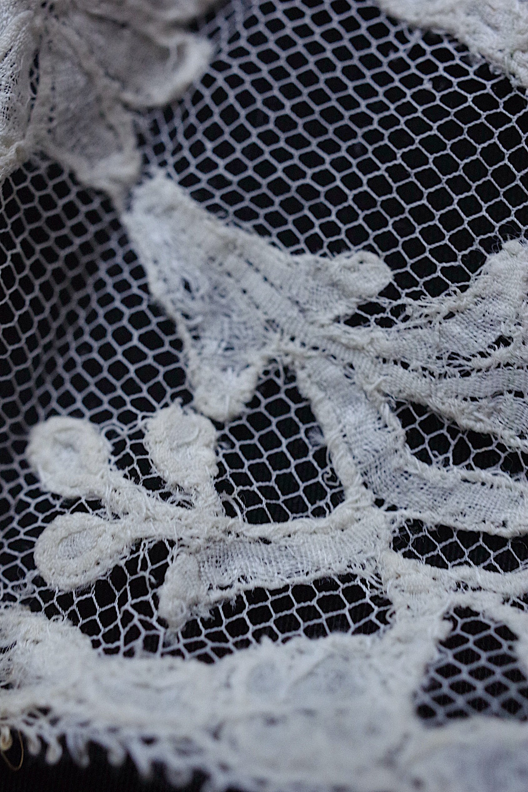 アンティークレース dentelle ancienne 素材用　ハギレlot1