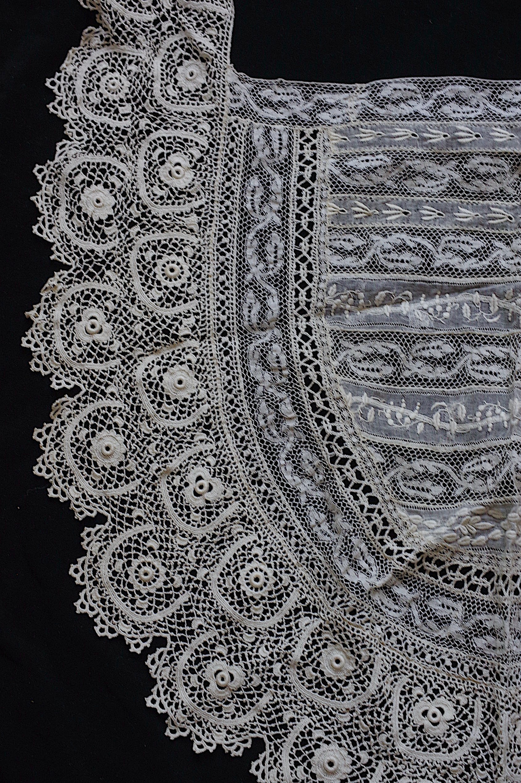 アンティークレース dentelle ancienne 素材用　ハギレlot4