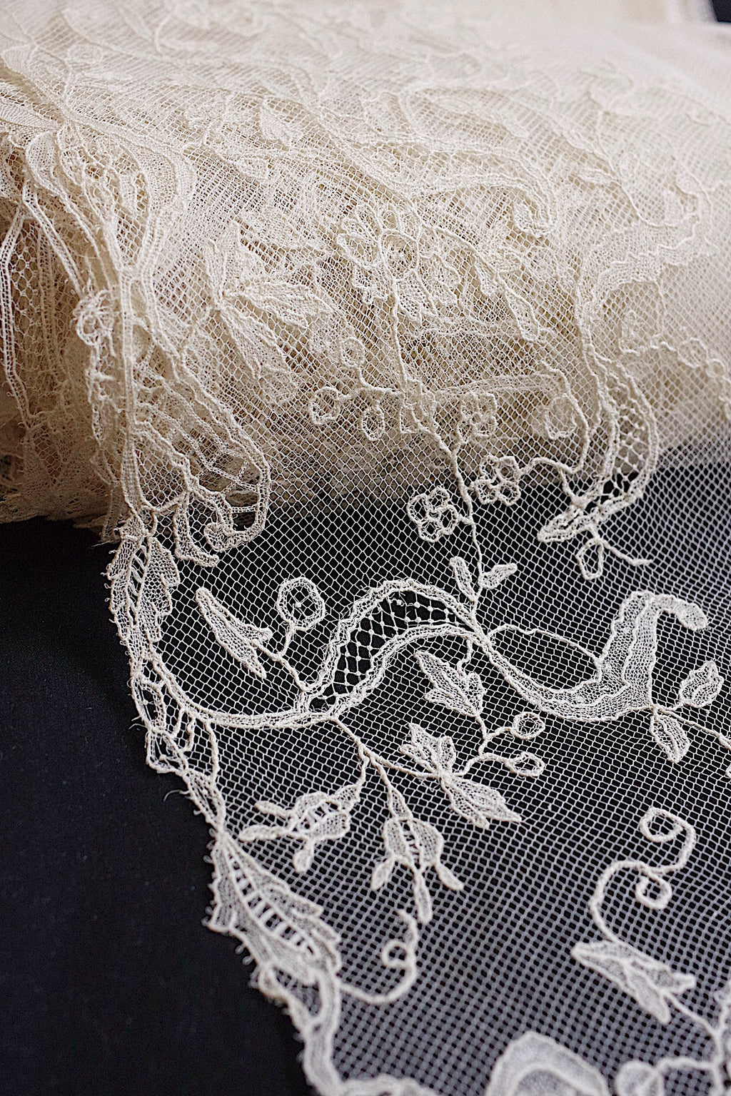 アンティークレース dentelle ancienne アプリカッションブリュクセル　par2m