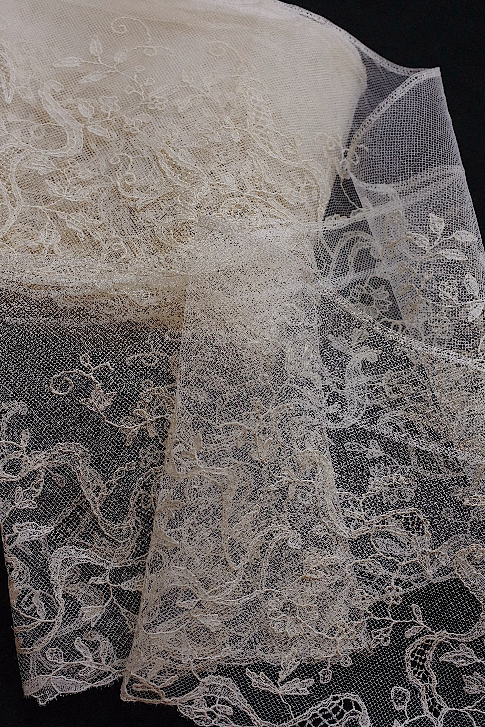 アンティークレース dentelle ancienne アプリカッションブリュクセル　par2m