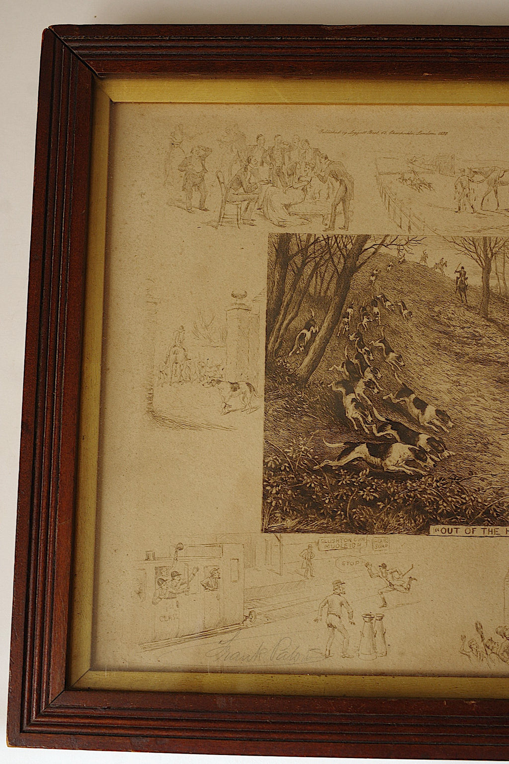 アンティーク絵画　tableau etching