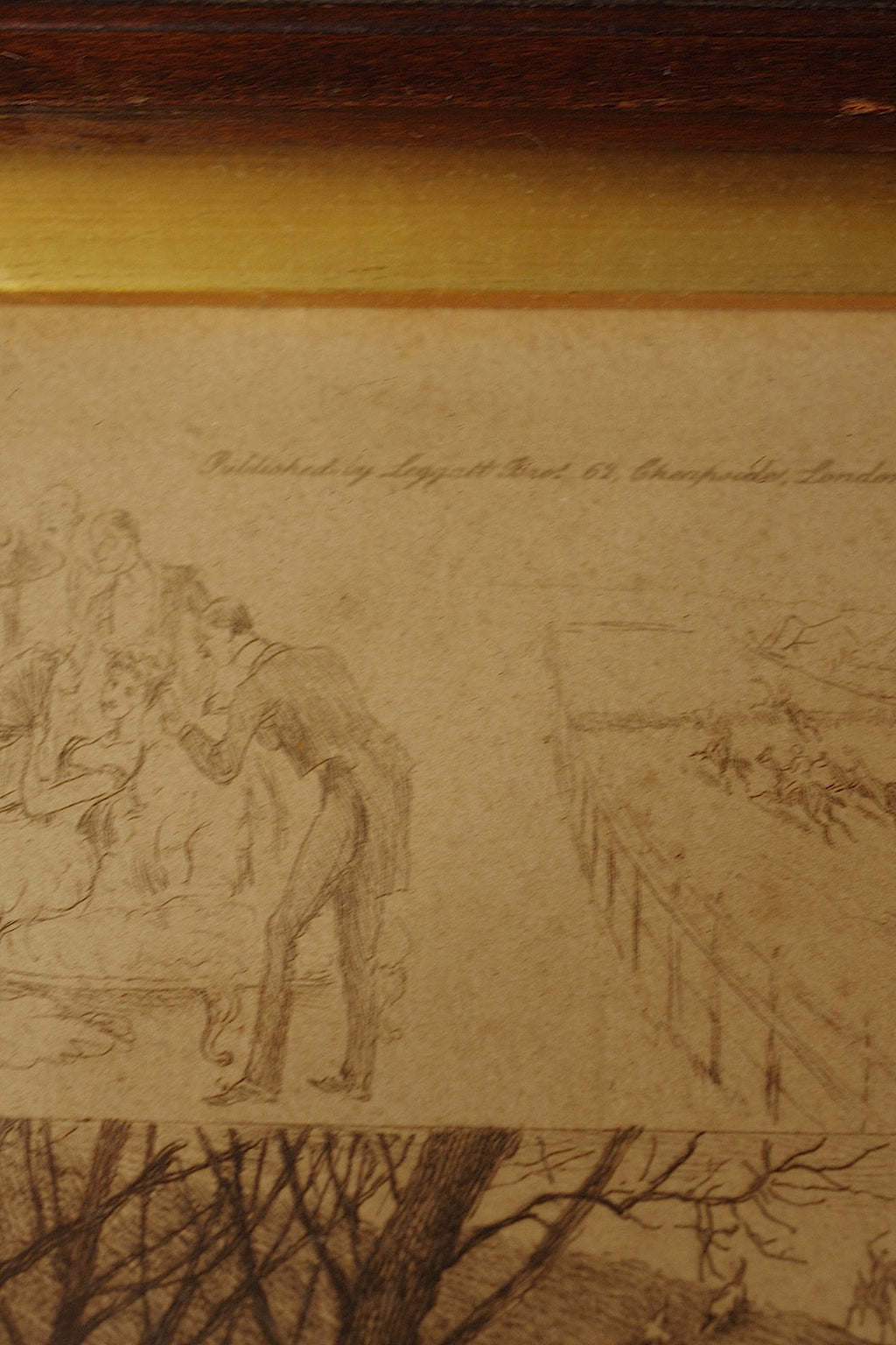 アンティーク絵画　tableau etching