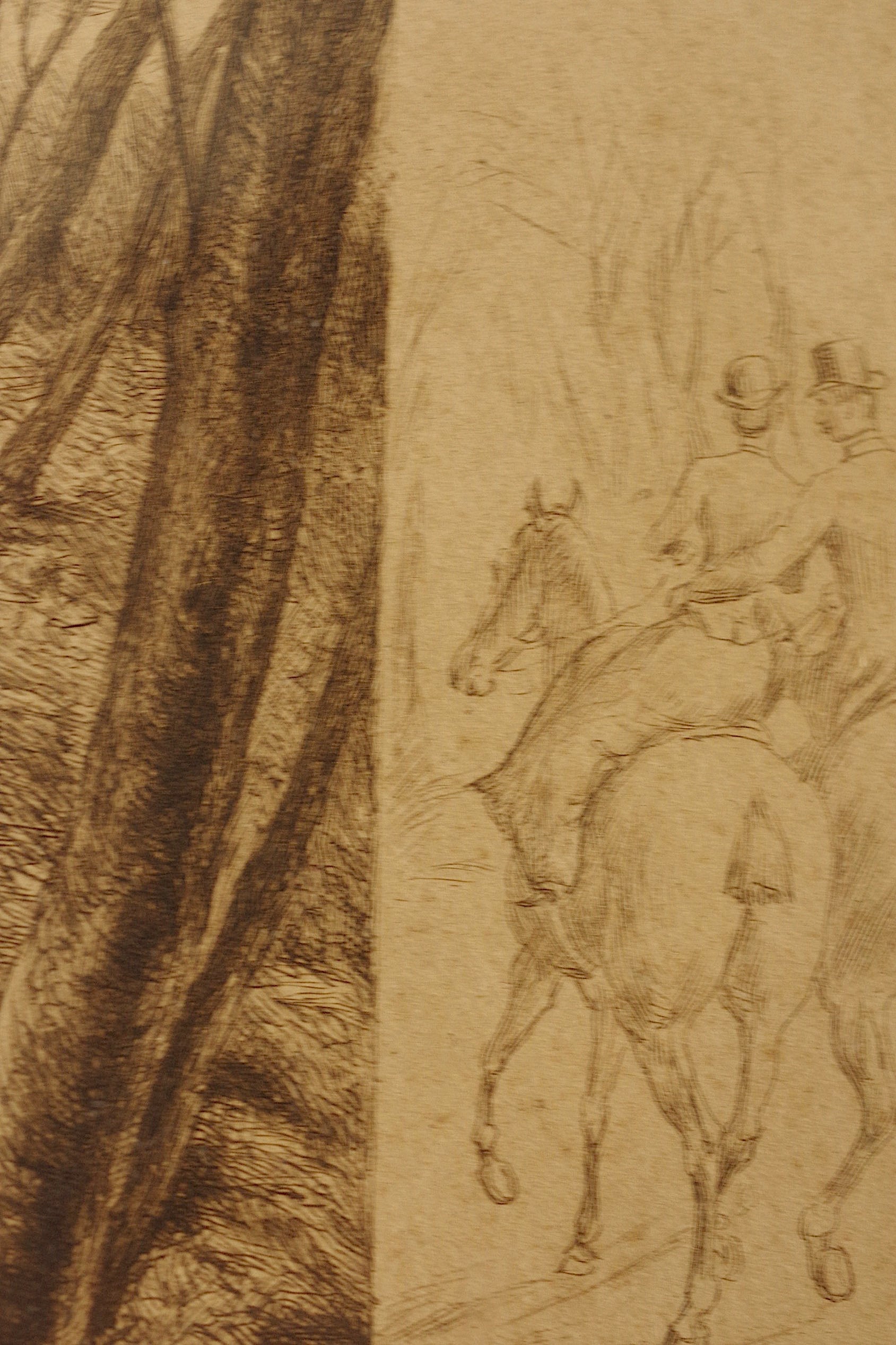 アンティーク絵画　tableau etching