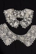 アンティークレース dentelle ancienne 小さな襟2つ