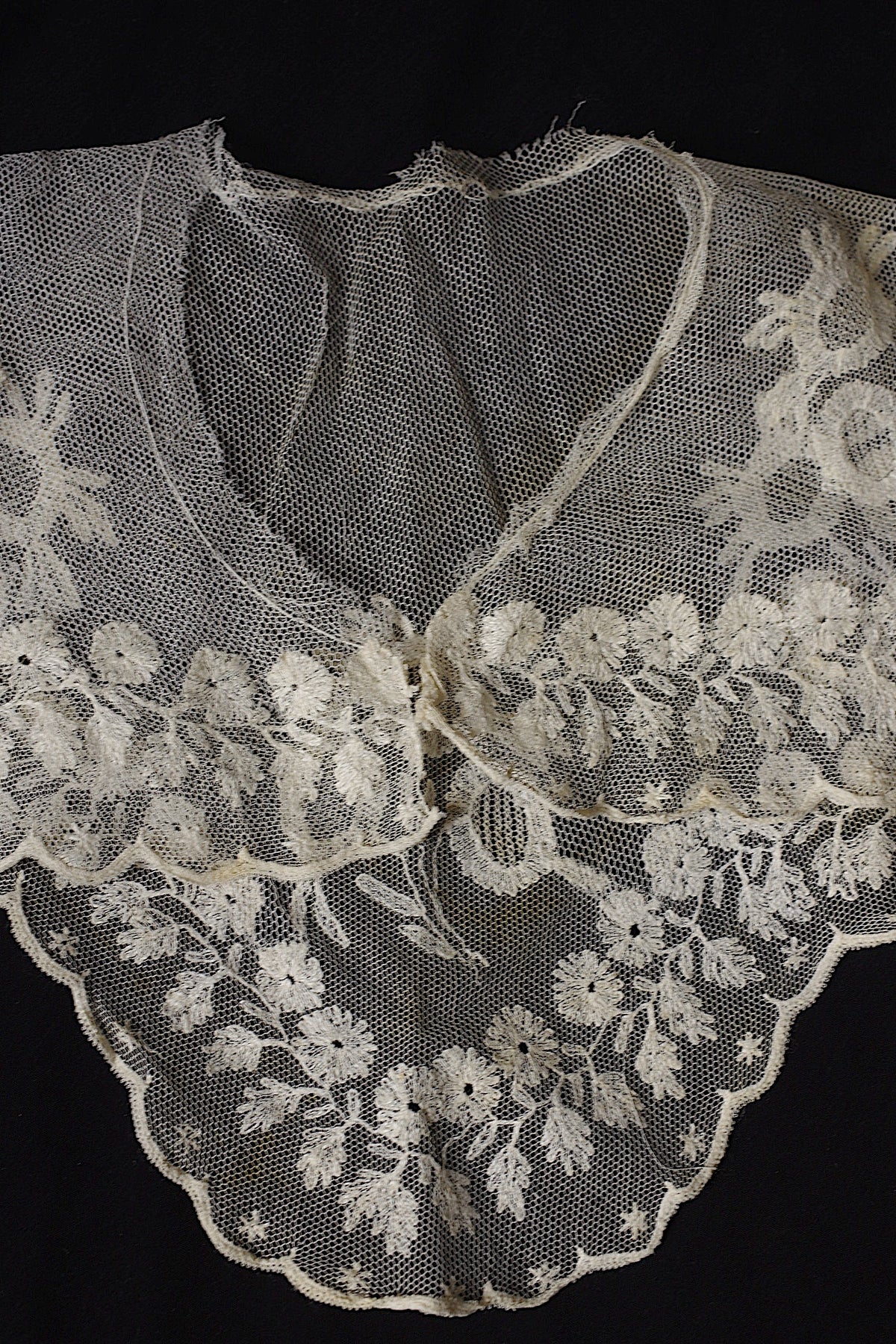 アンティークレース dentelle ancienne 襟2つ