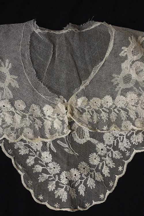 アンティークレース dentelle ancienne 襟2つ