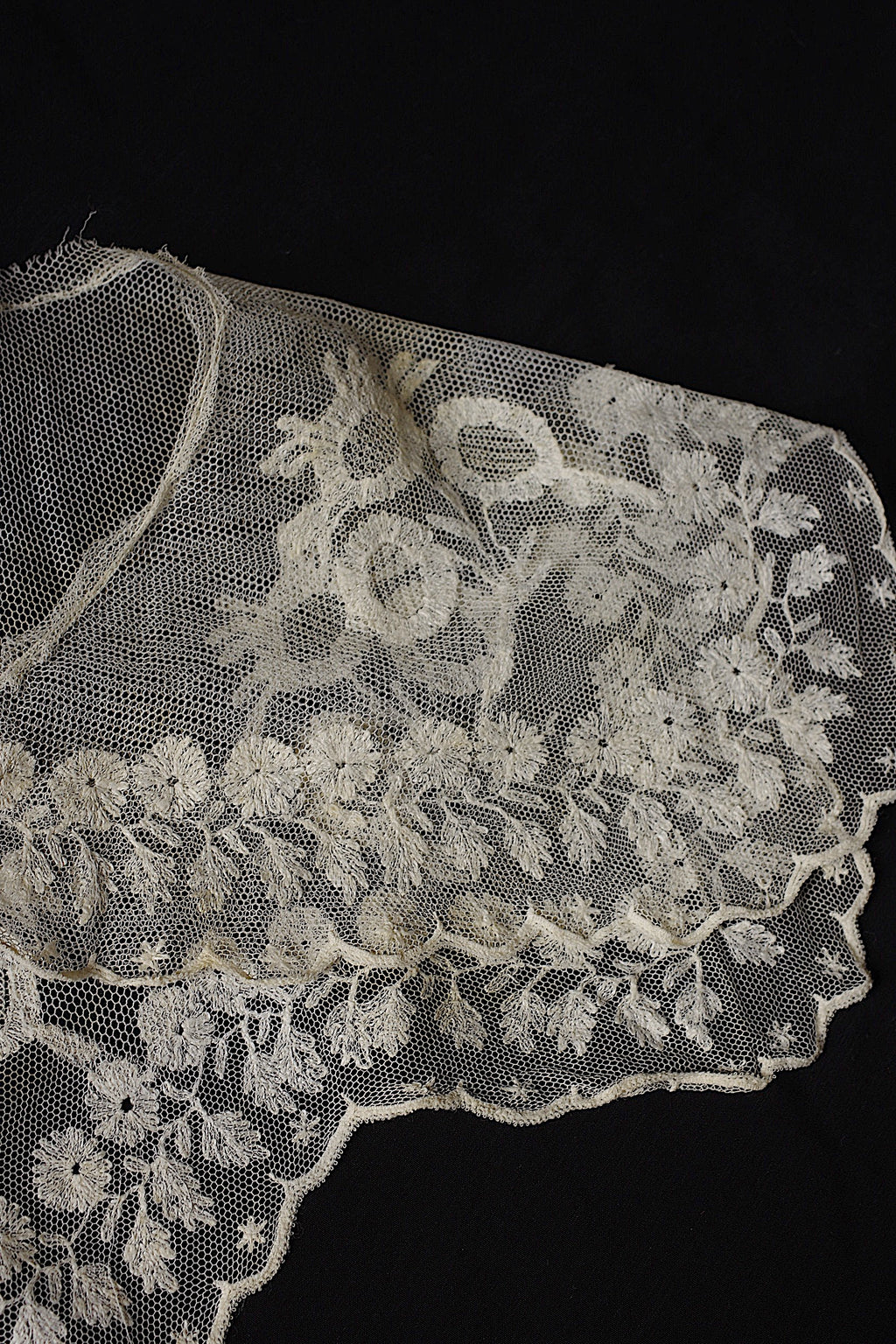 アンティークレース dentelle ancienne 襟2つ