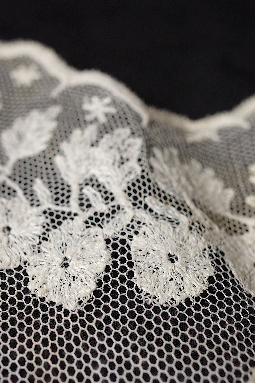 アンティークレース dentelle ancienne 襟2つ