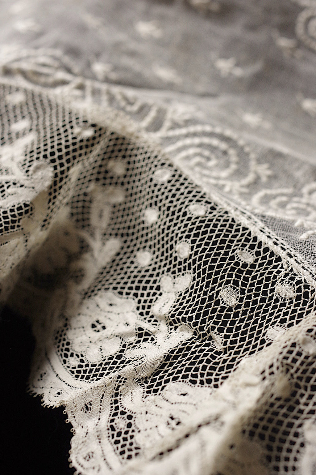 アンティークレース dentelle ancienne ショール