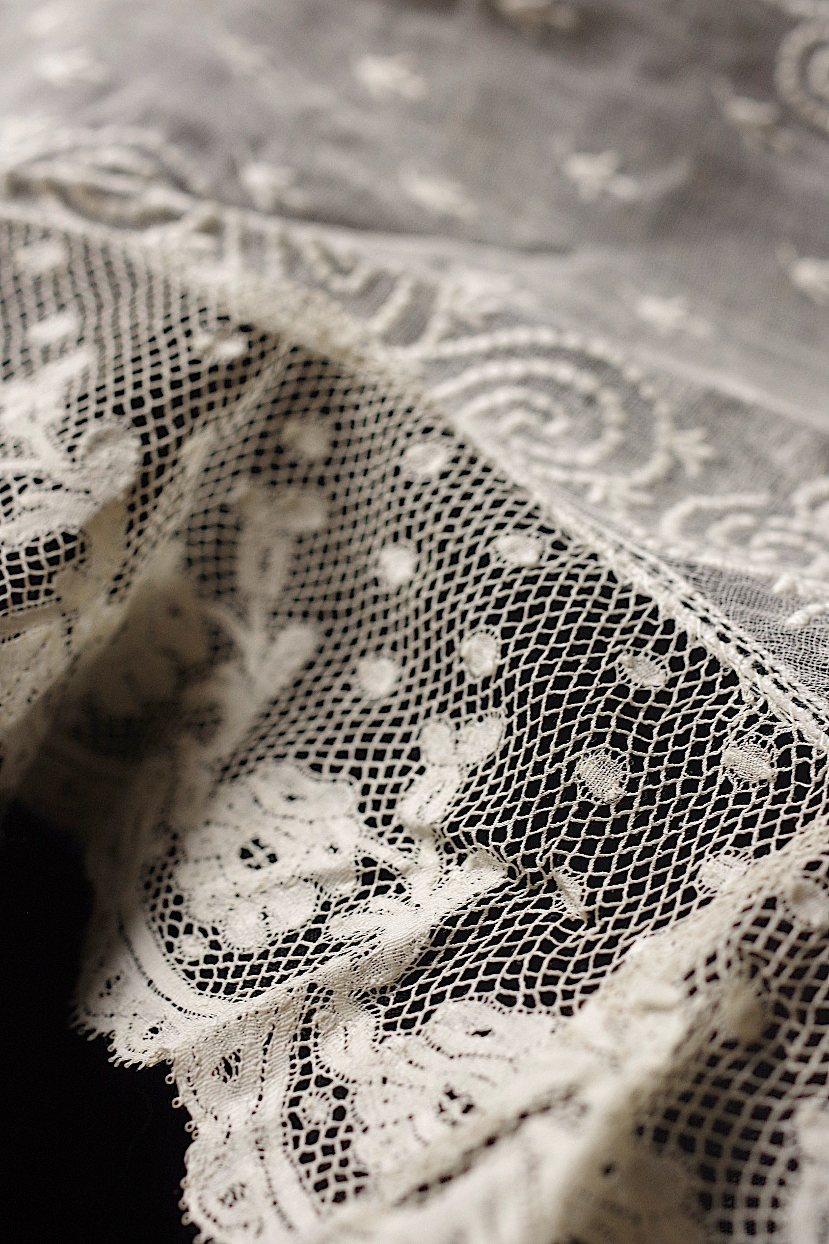 アンティークレース dentelle ancienne ショール