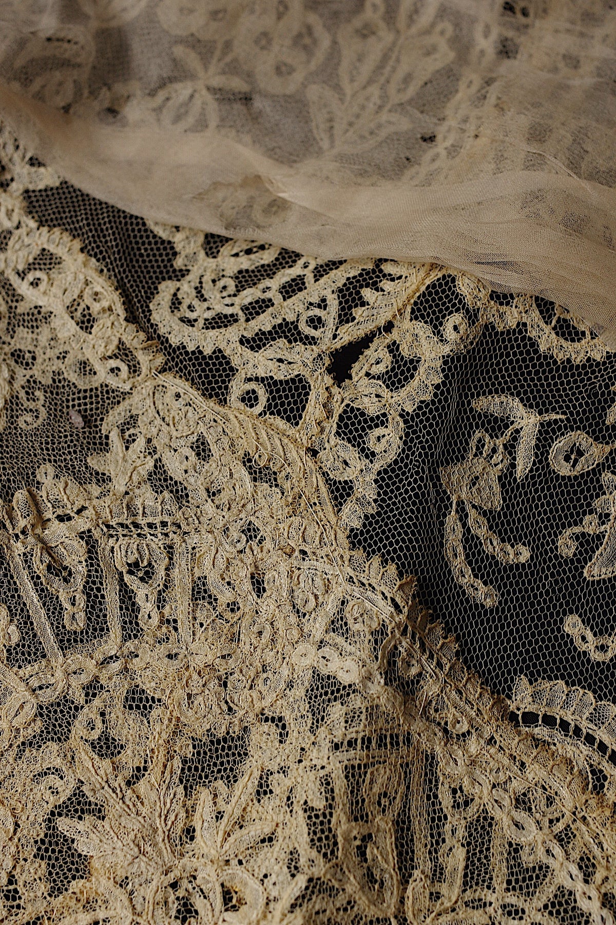 アンティークレース dentelle ancienne ハギレ　素材用