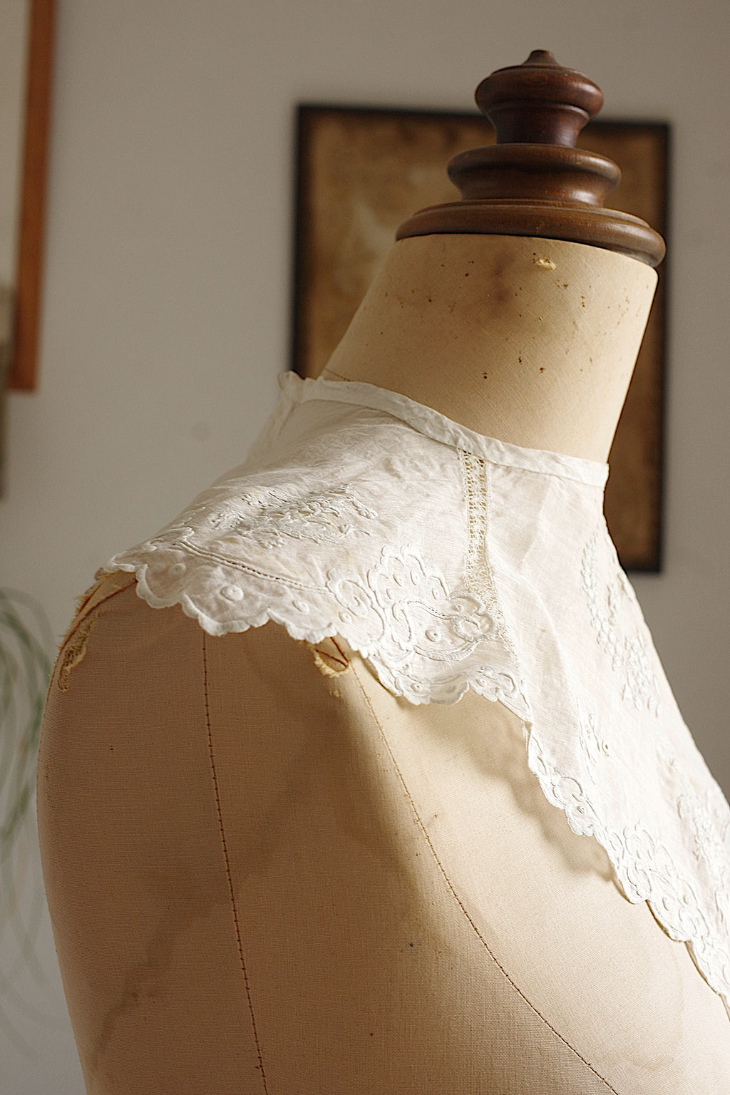 アンティークレース dentelle ancienne 刺繍襟