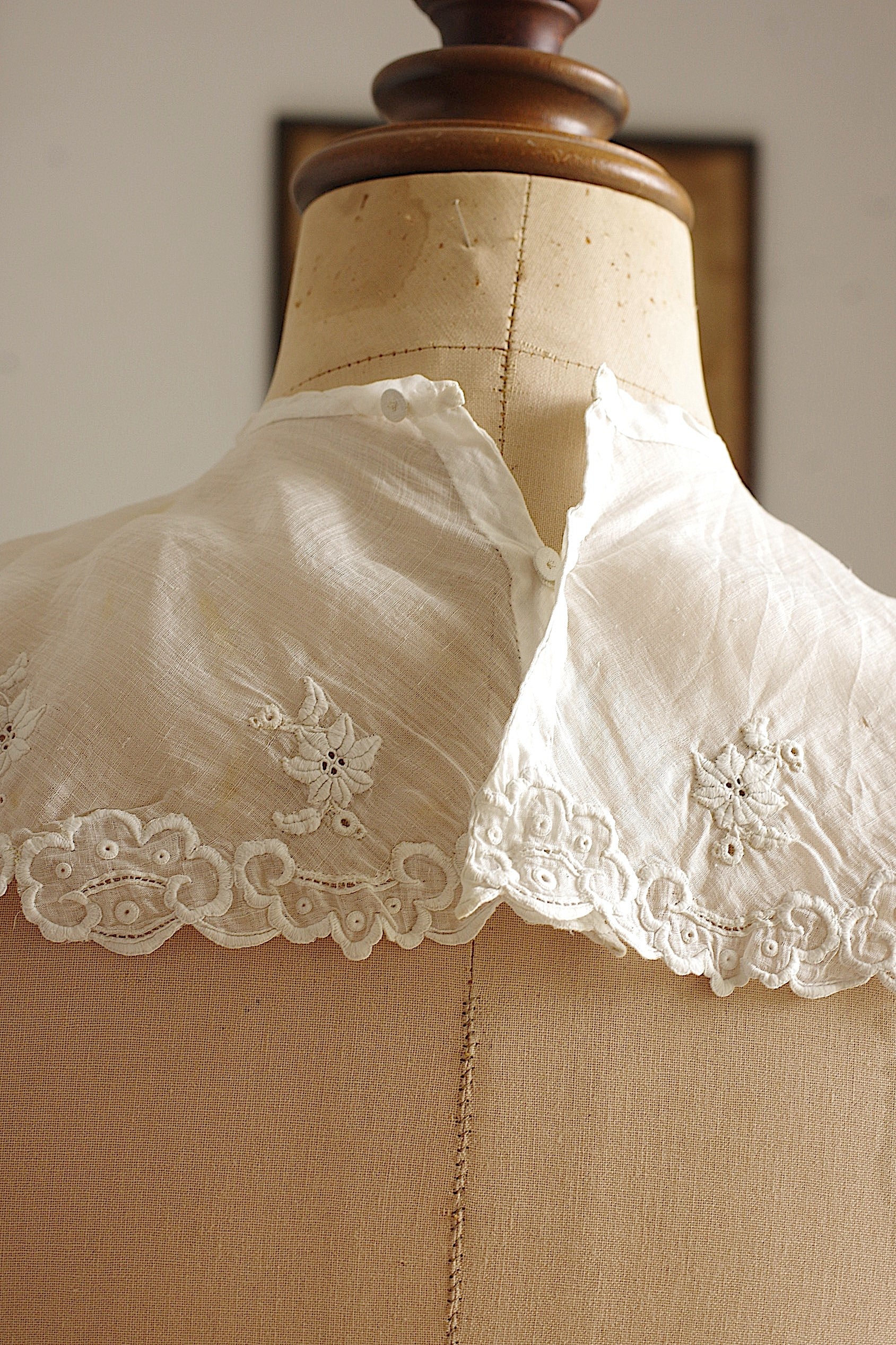 アンティークレース dentelle ancienne 刺繍襟
