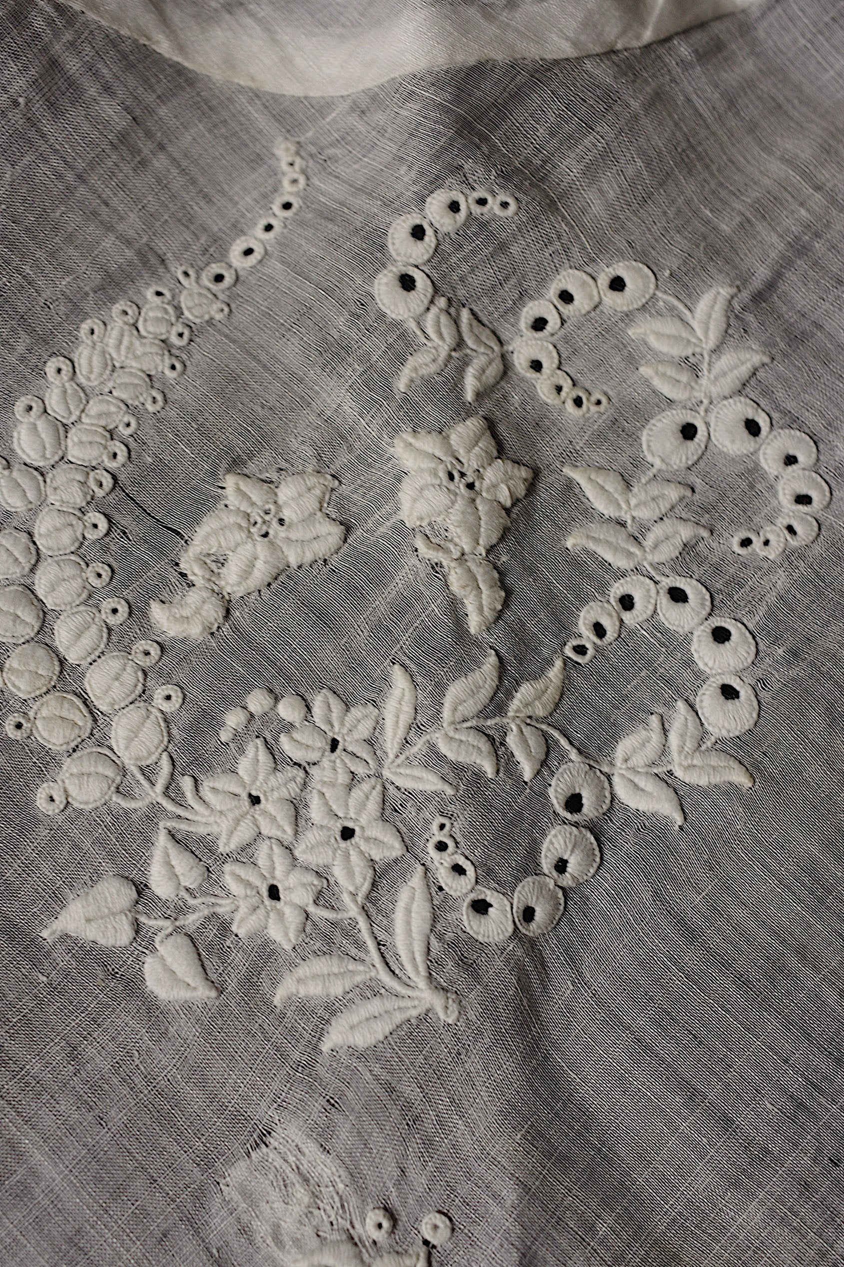 アンティークレース dentelle ancienne 刺繍襟