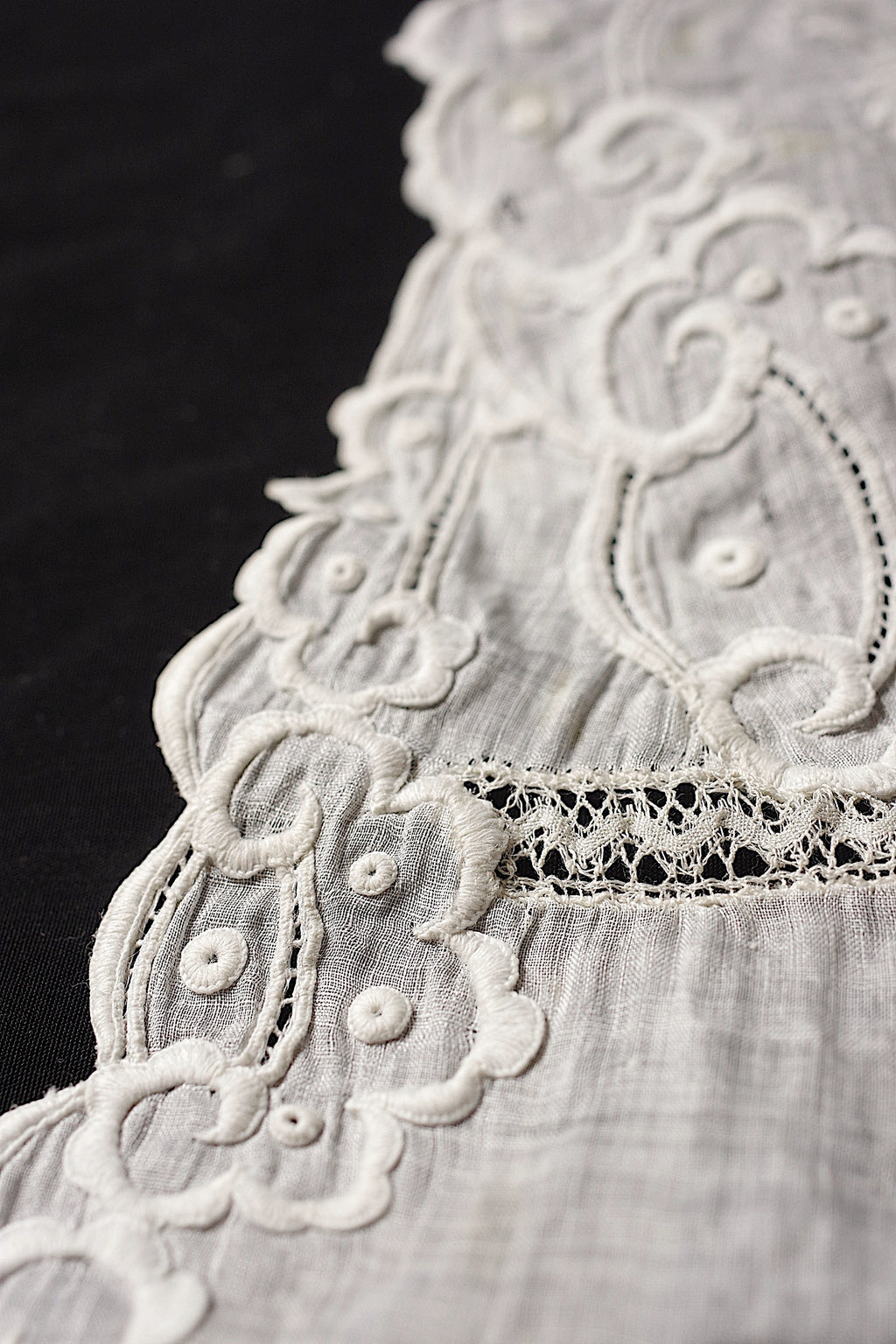 アンティークレース dentelle ancienne 刺繍襟