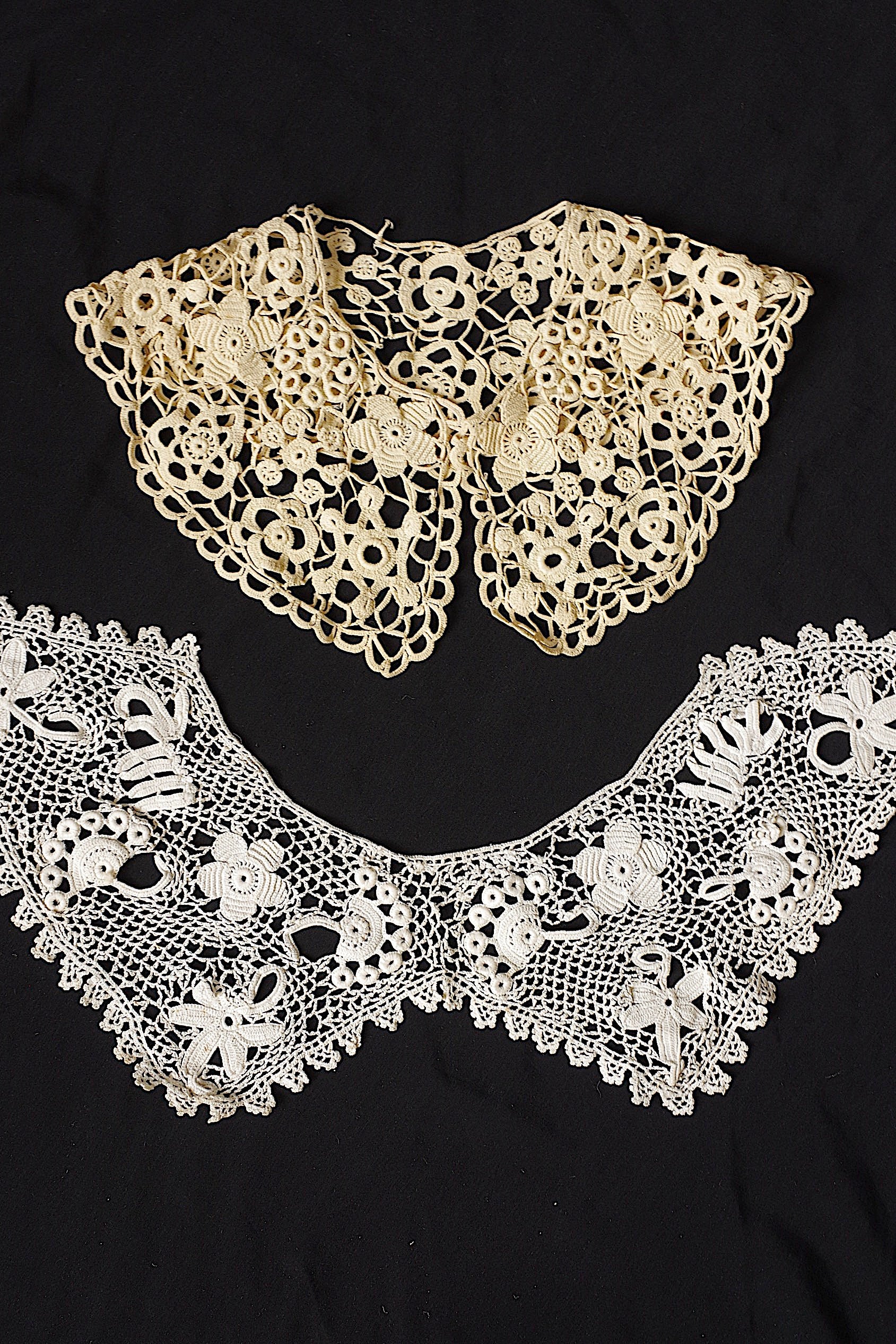 アンティークレース dentelle ancienne クロシェレース襟lot