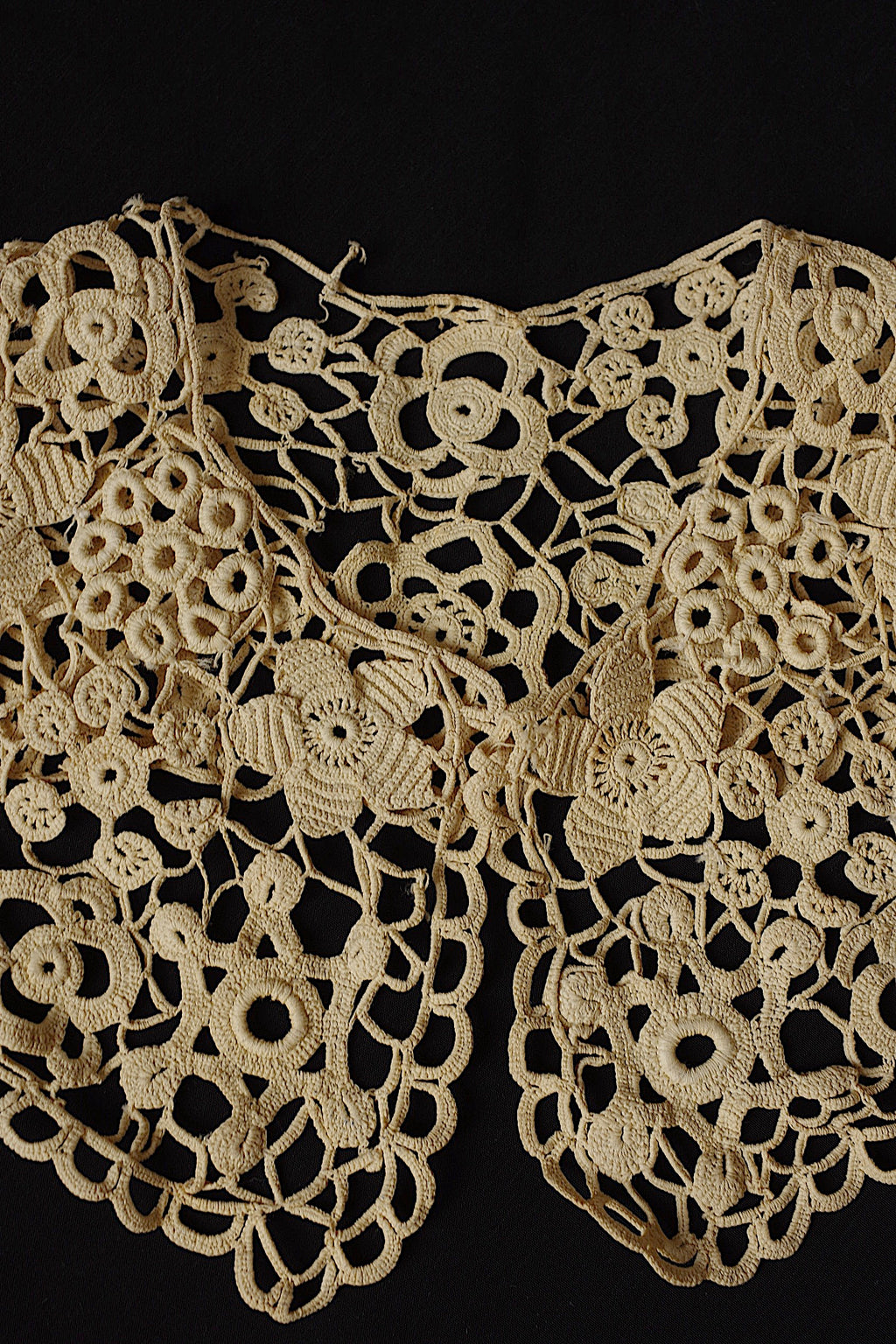アンティークレース dentelle ancienne クロシェレース襟lot