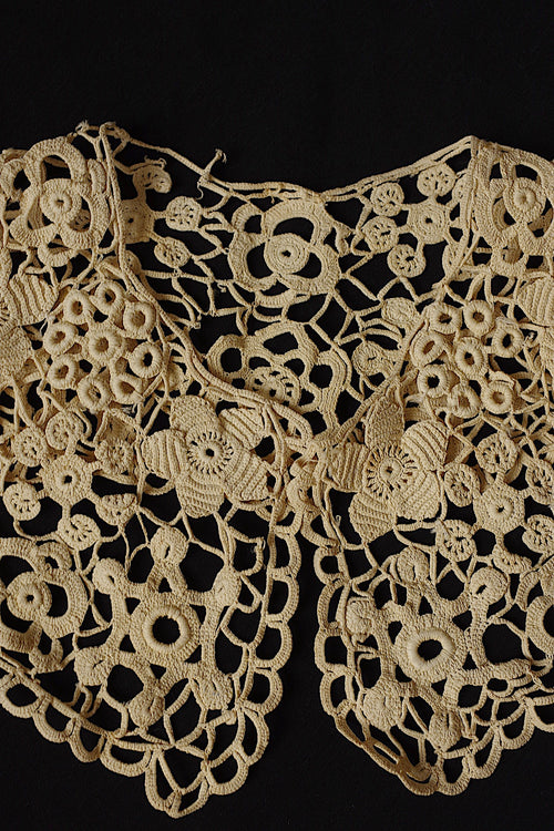 アンティークレース dentelle ancienne クロシェレース襟lot