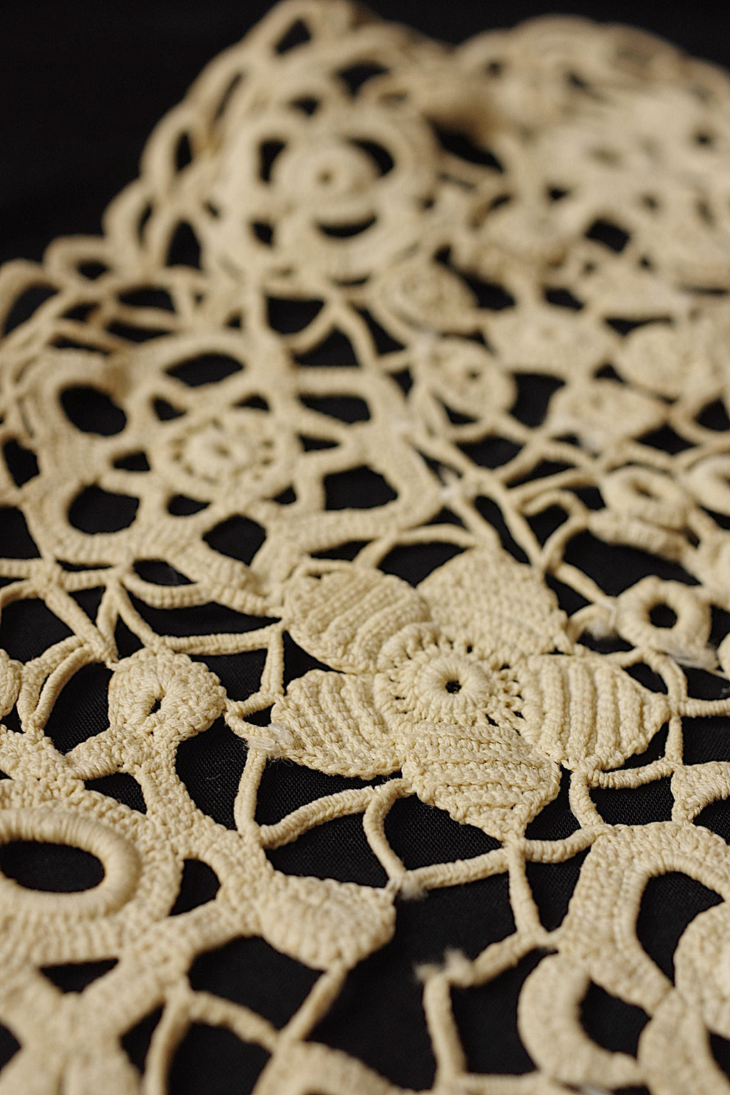 アンティークレース dentelle ancienne クロシェレース襟lot