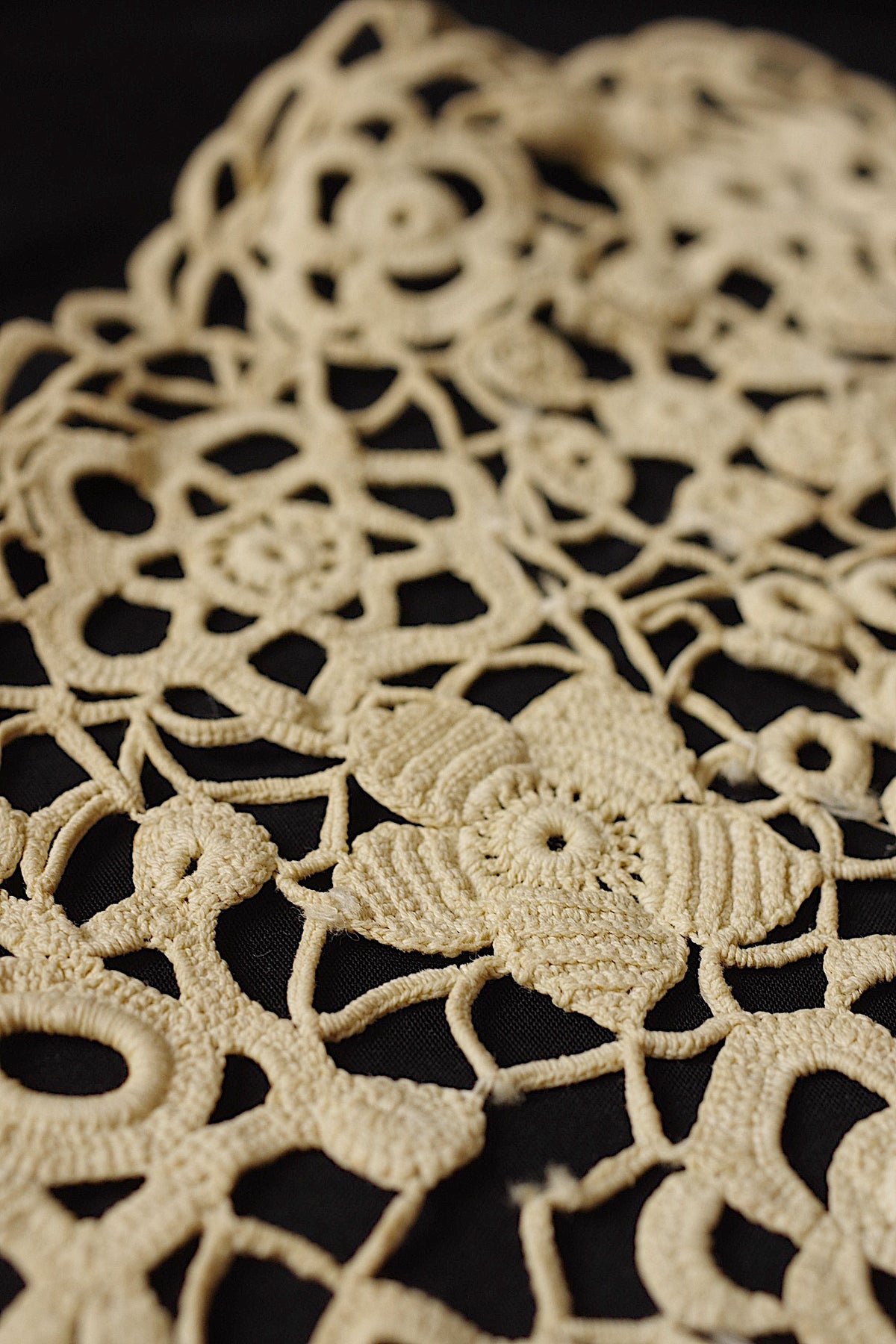 アンティークレース dentelle ancienne クロシェレース襟lot