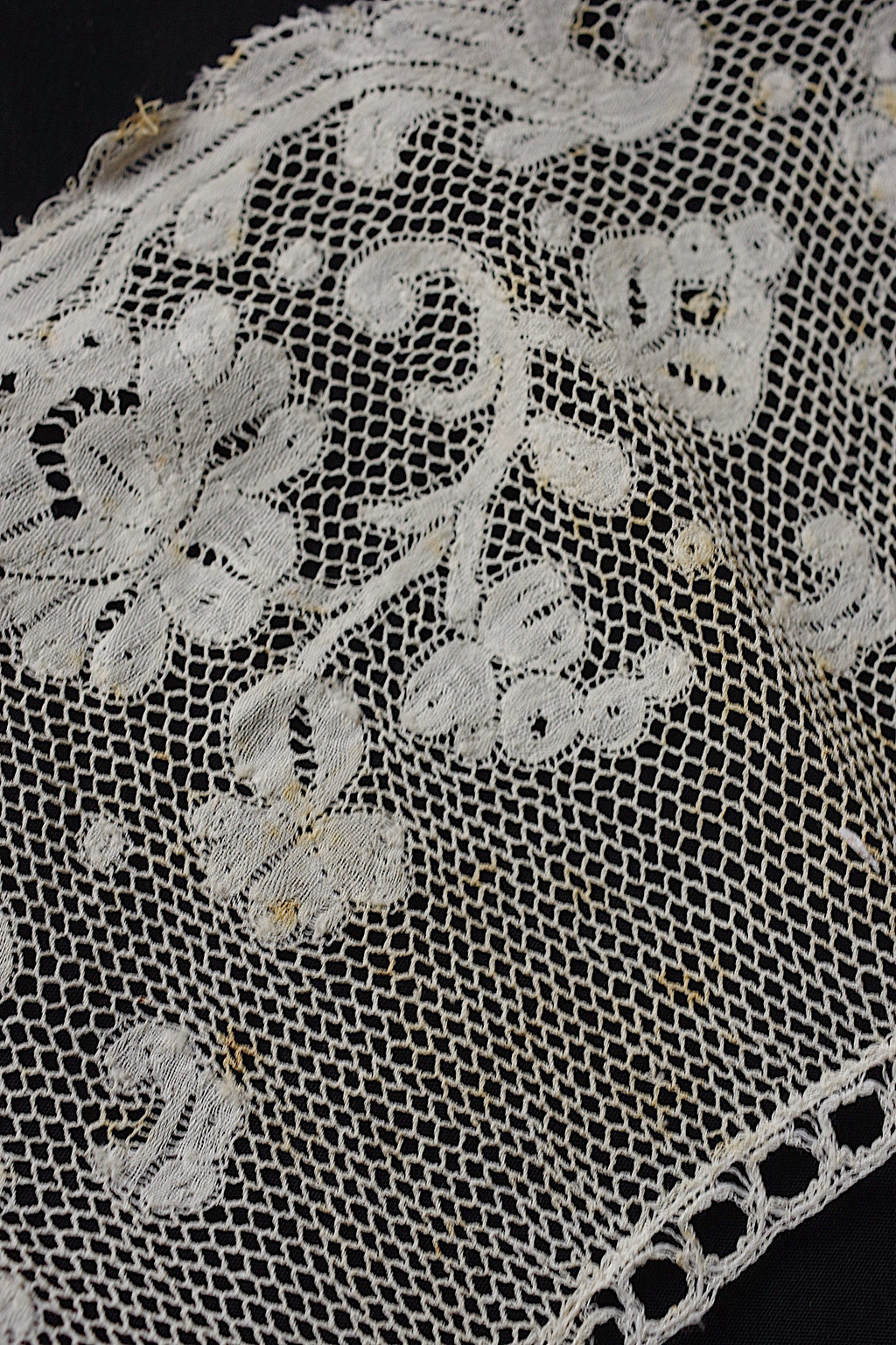 アンティークレース dentelle ancienne 襟2つ