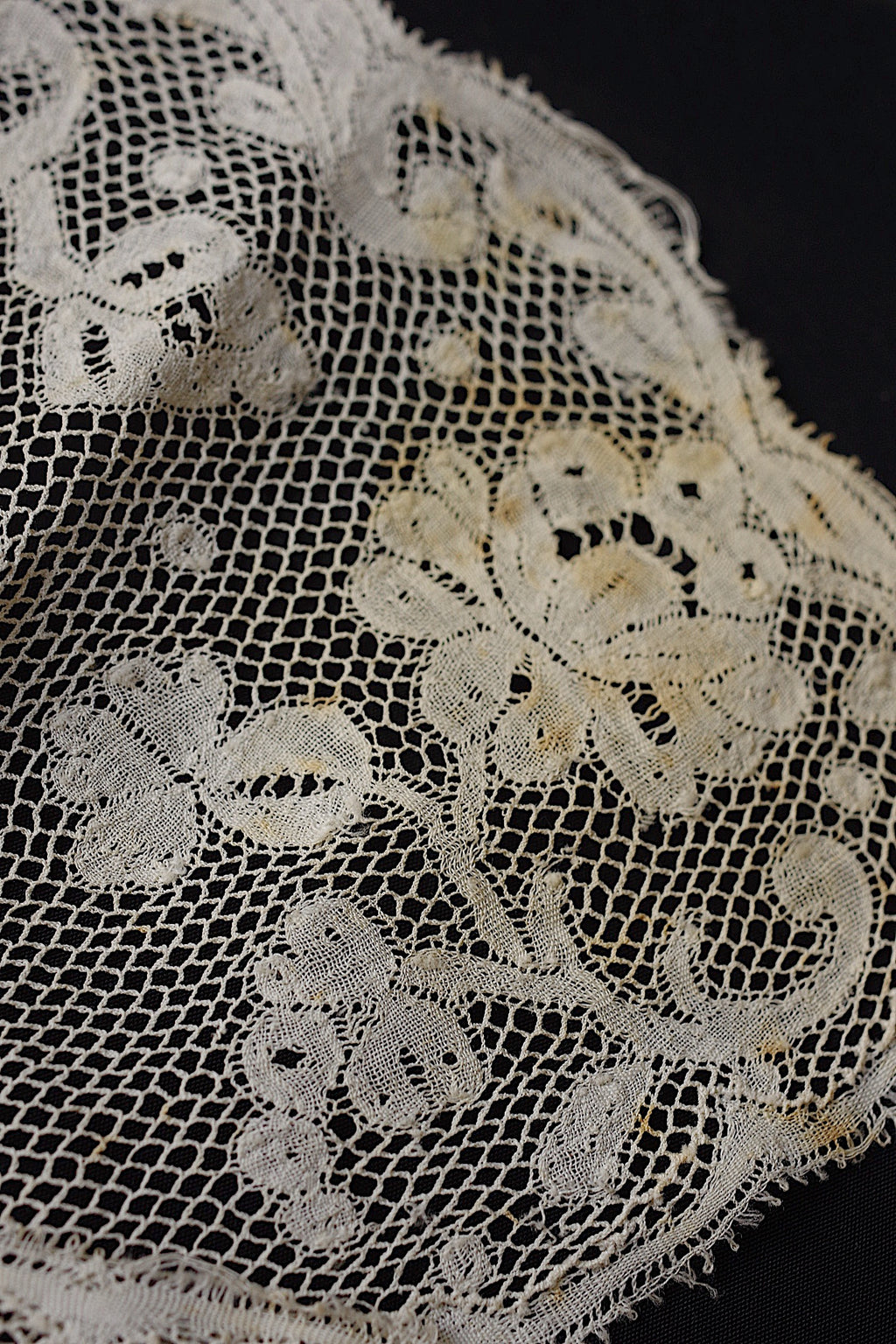 アンティークレース dentelle ancienne 襟2つ