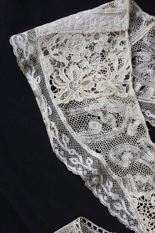 アンティークレース dentelle ancienne 襟2つ