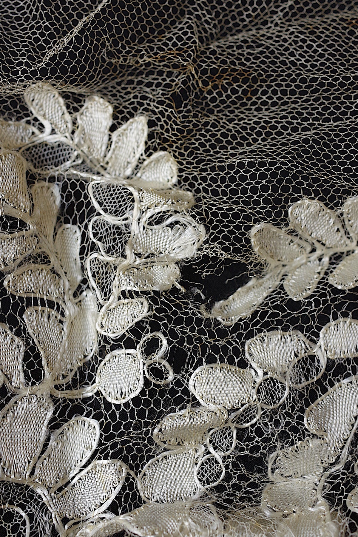 アンティークレース dentelle ancienne ブロンドレース　素材用