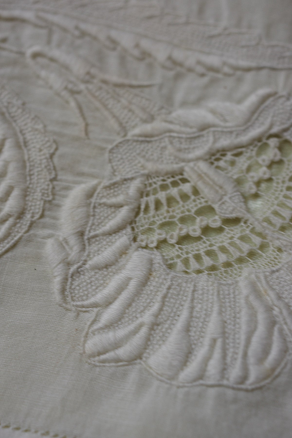 アンティークレース dentelle ancienne 刺繍　ポシェット
