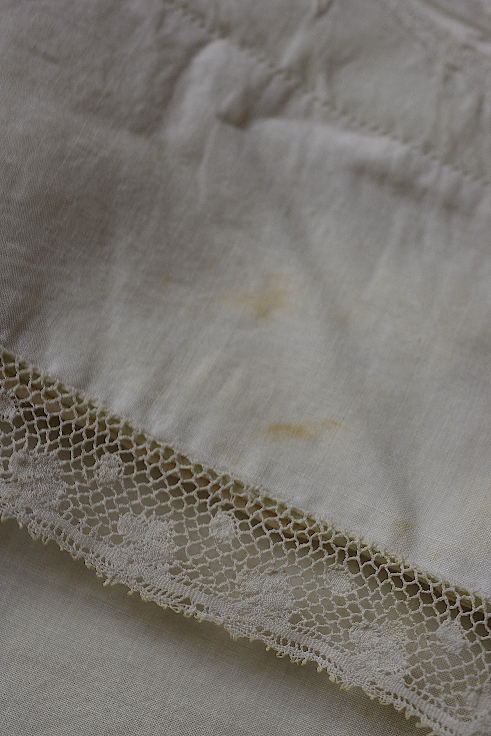 アンティークレース dentelle ancienne 刺繍　ポシェット