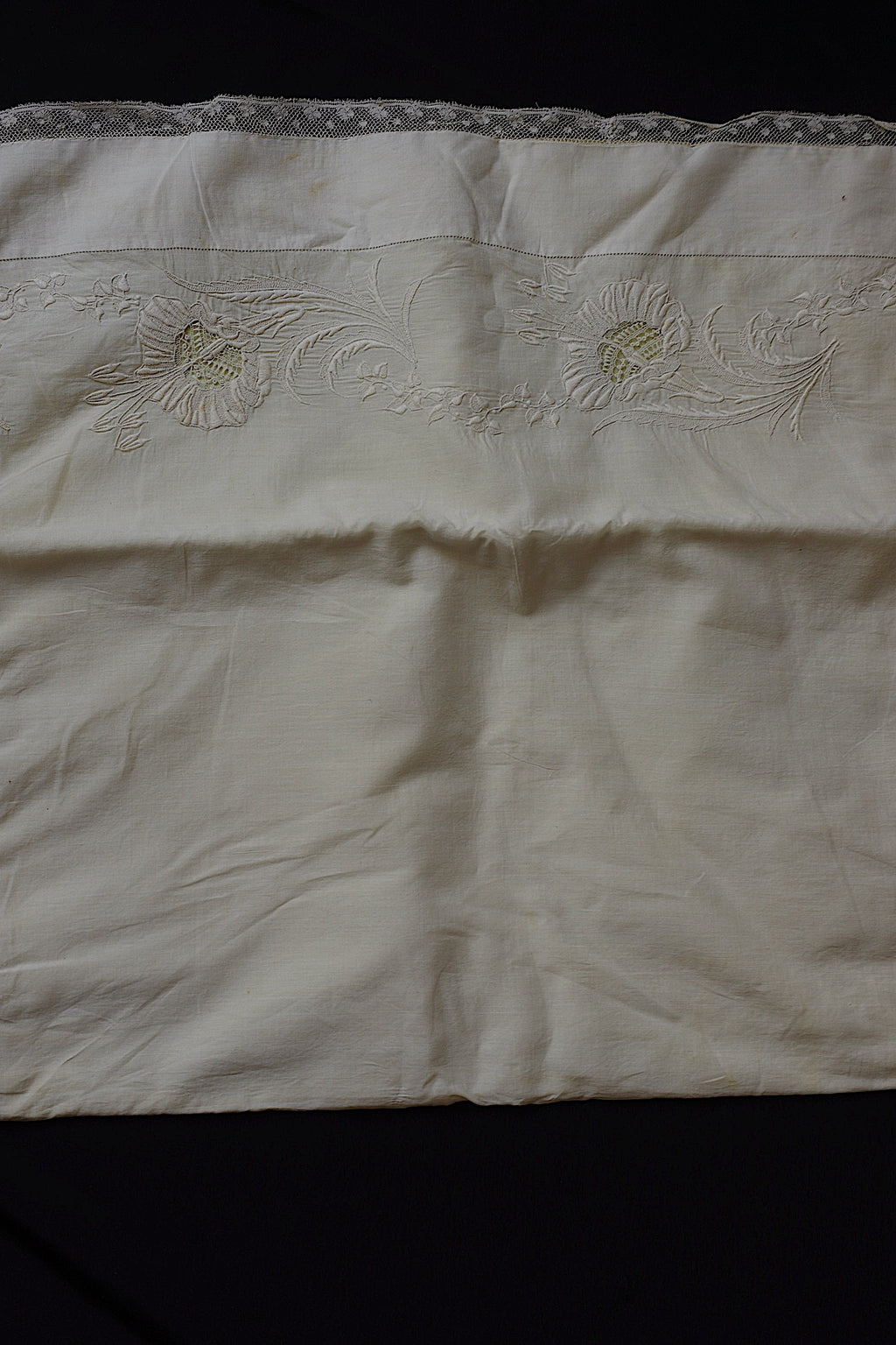 アンティークレース dentelle ancienne 刺繍　ポシェット
