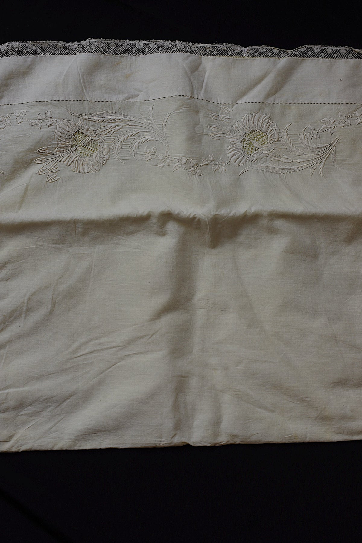 アンティークレース dentelle ancienne 刺繍　ポシェット