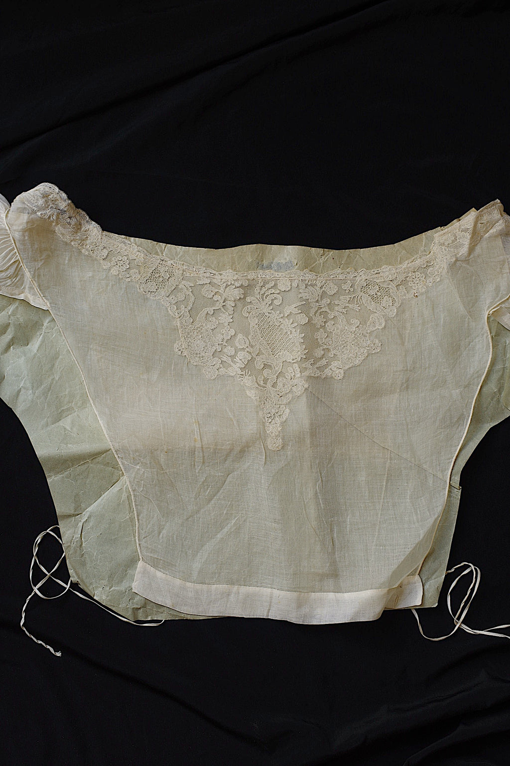 アンティークレース dentelle ancienne 刺繍　plastron