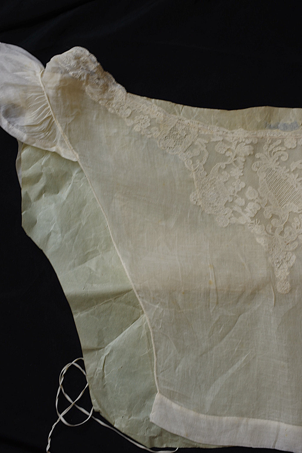 アンティークレース dentelle ancienne 刺繍　plastron
