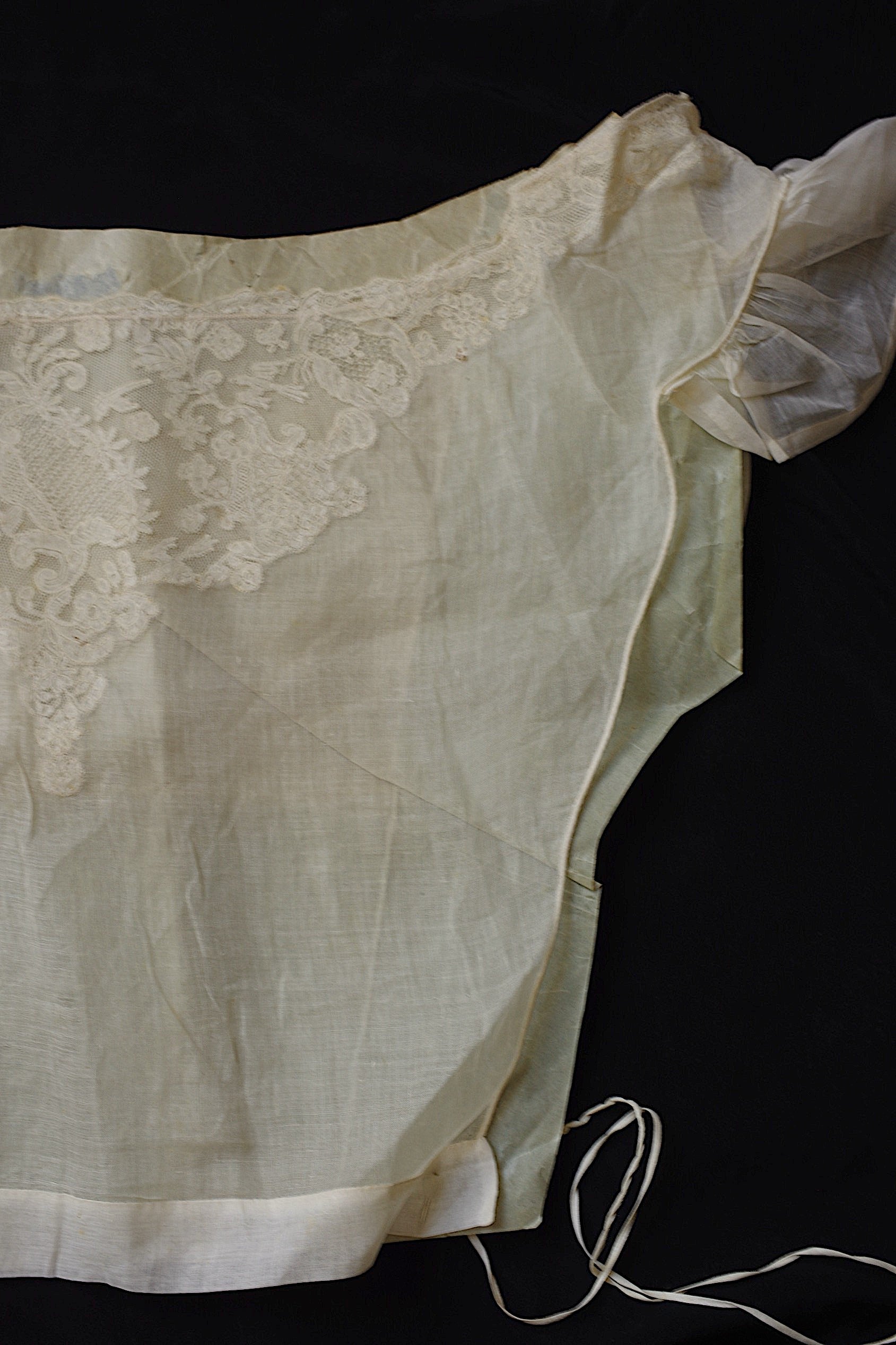 アンティークレース dentelle ancienne 刺繍　plastron