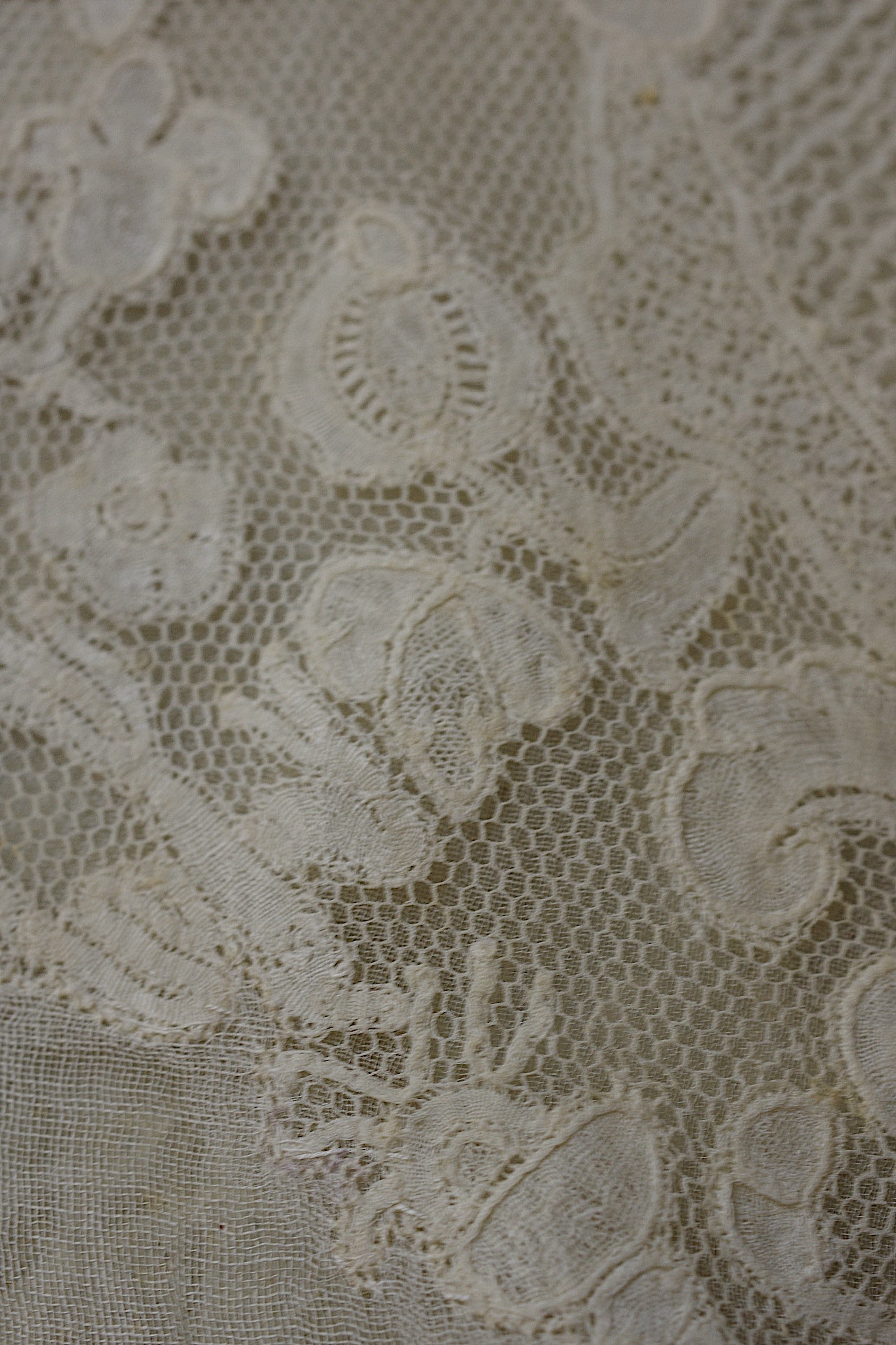 アンティークレース dentelle ancienne 刺繍　plastron