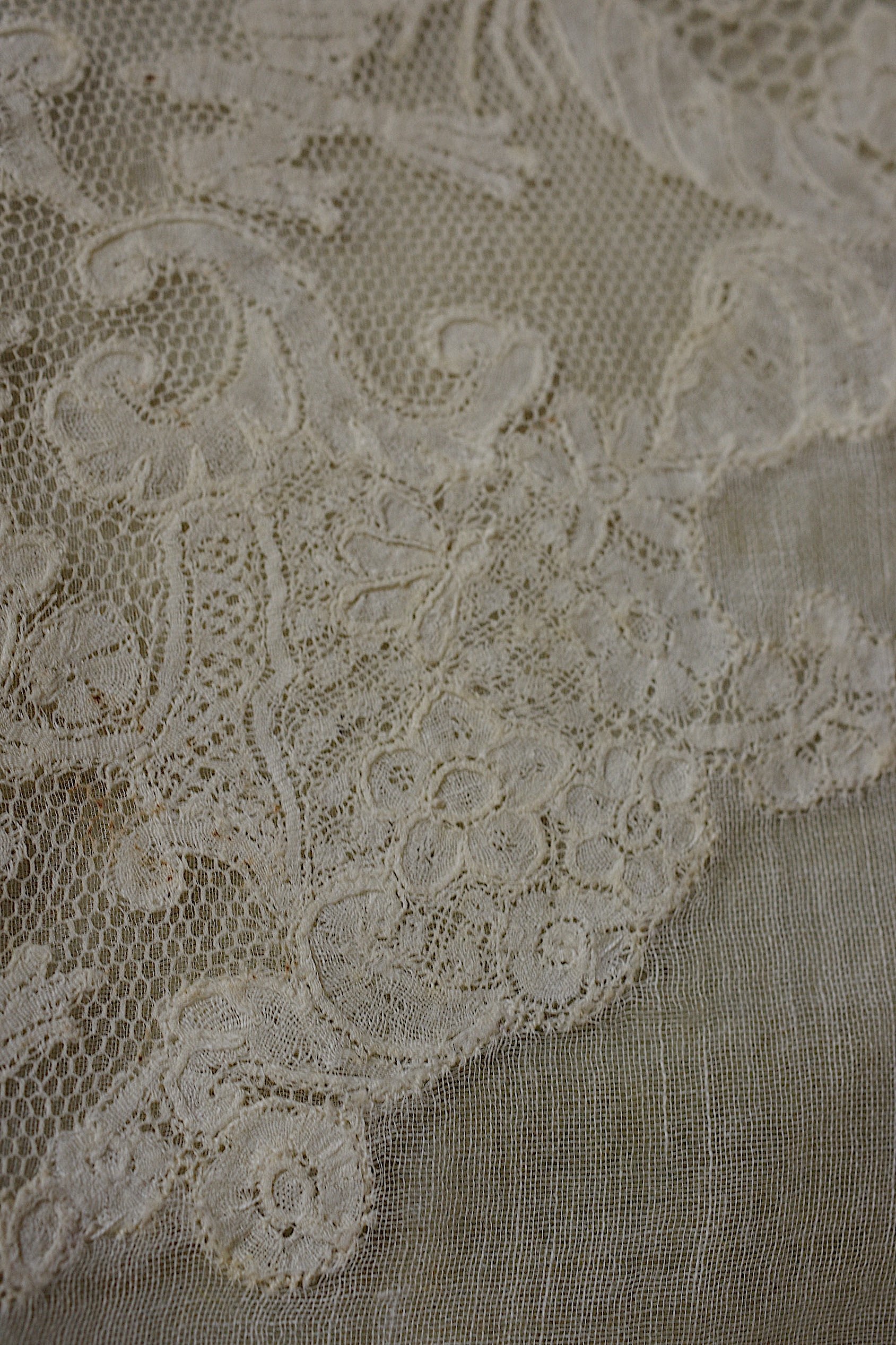 アンティークレース dentelle ancienne 刺繍　plastron