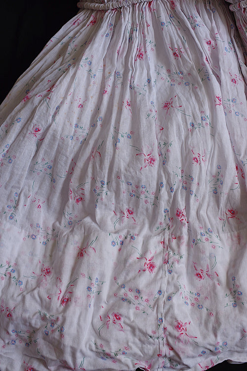 Antique fabric antique tissu floral pattern