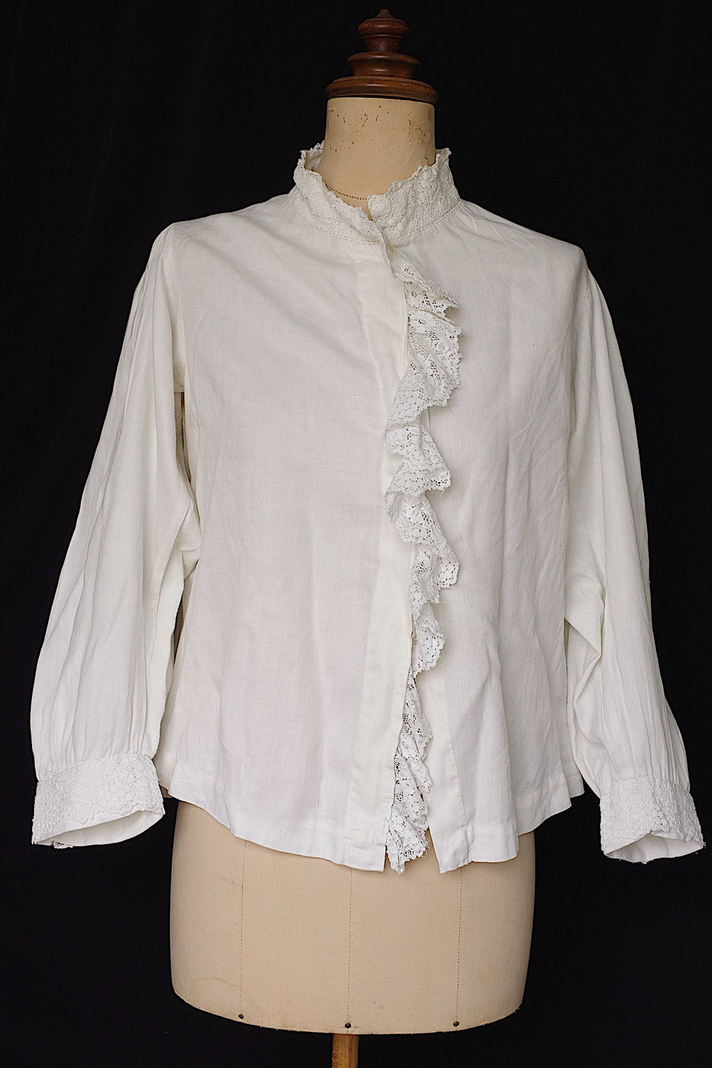 アンティークブラウス vêtement blouse コットンブラウス