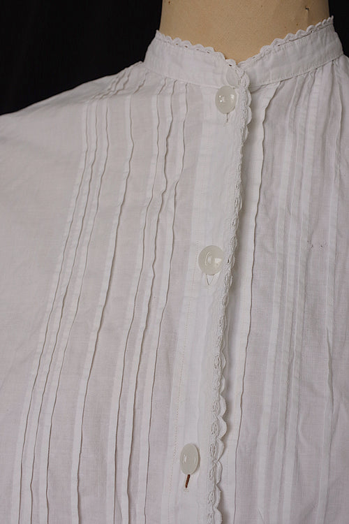 アンティークブラウス vêtement blouse コットンブラウス 1 2