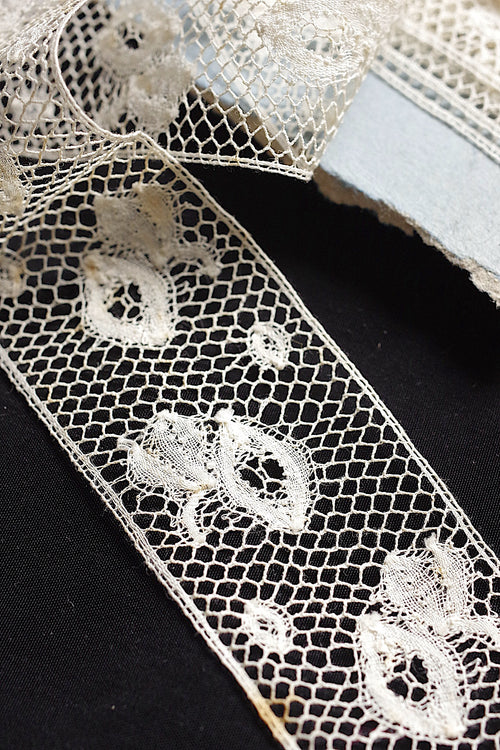 アンティークレース dentelle ancienne 750cm 196cm 2