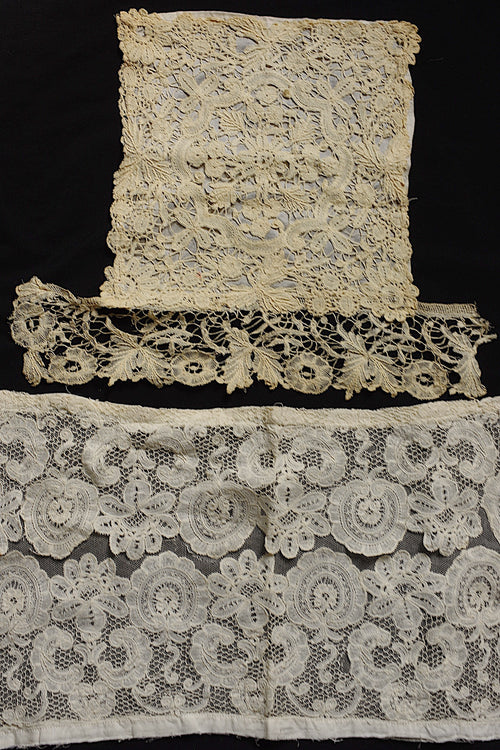 アンティークレース dentelle ancienne パーツ2つ