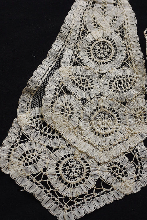 アンティークレース dentelle ancienne ジャボ2つ 2