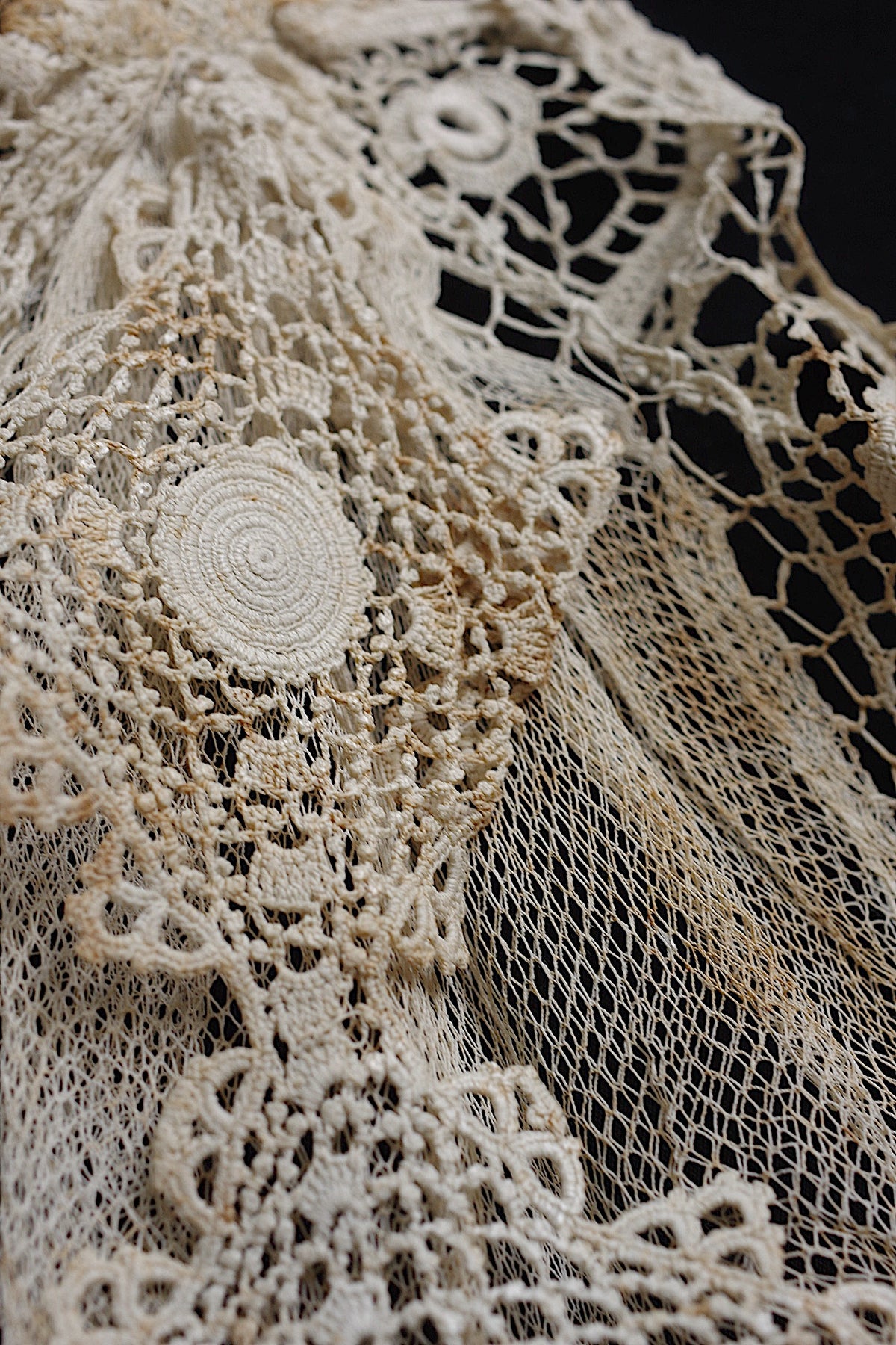 アンティークレース dentelle ancienne ジャボ2つ 4