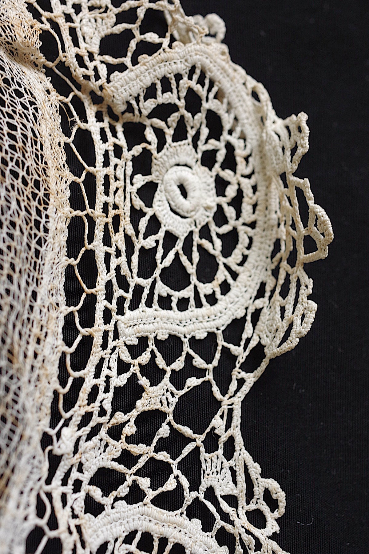 アンティークレース dentelle ancienne ジャボ2つ 5
