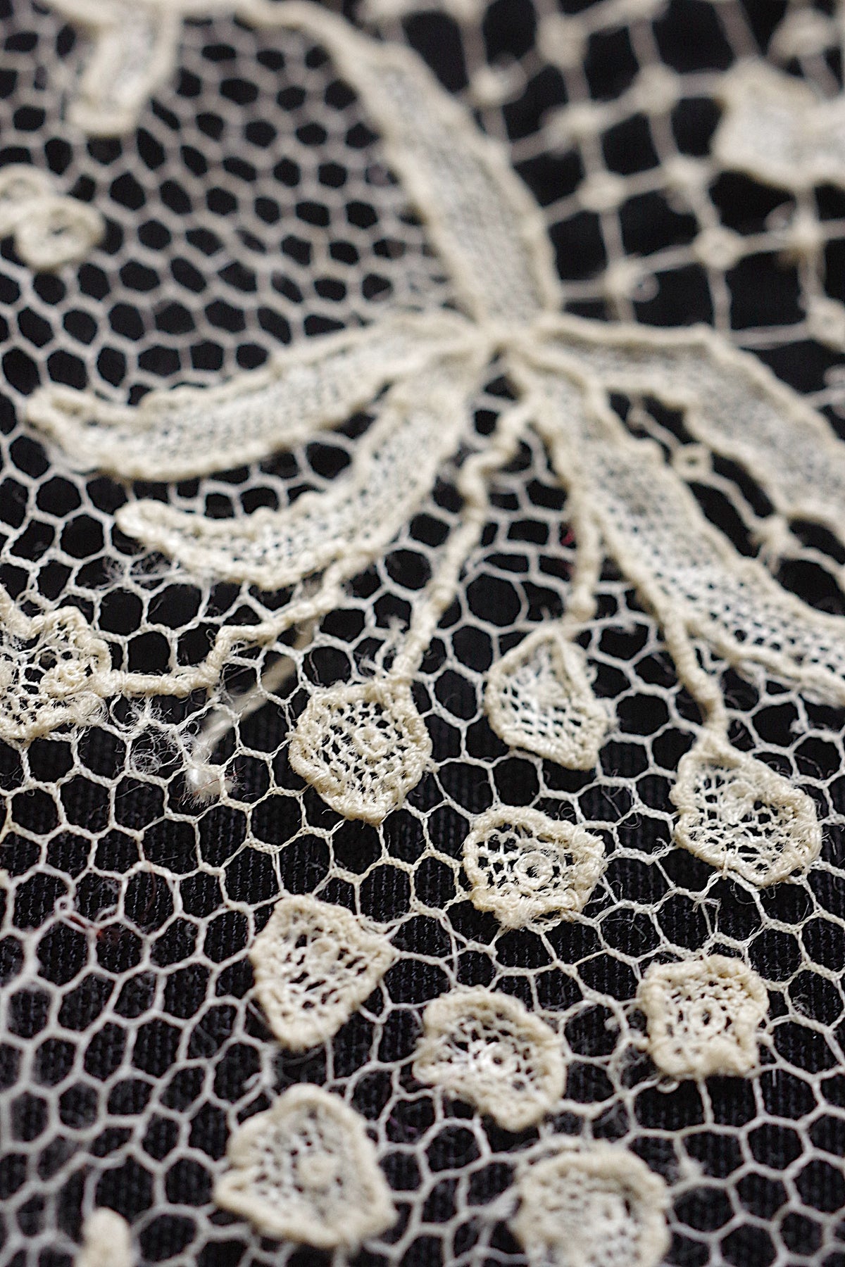アンティークレース dentelle ancienne アプリカッションブリュクセル ハギレ 4