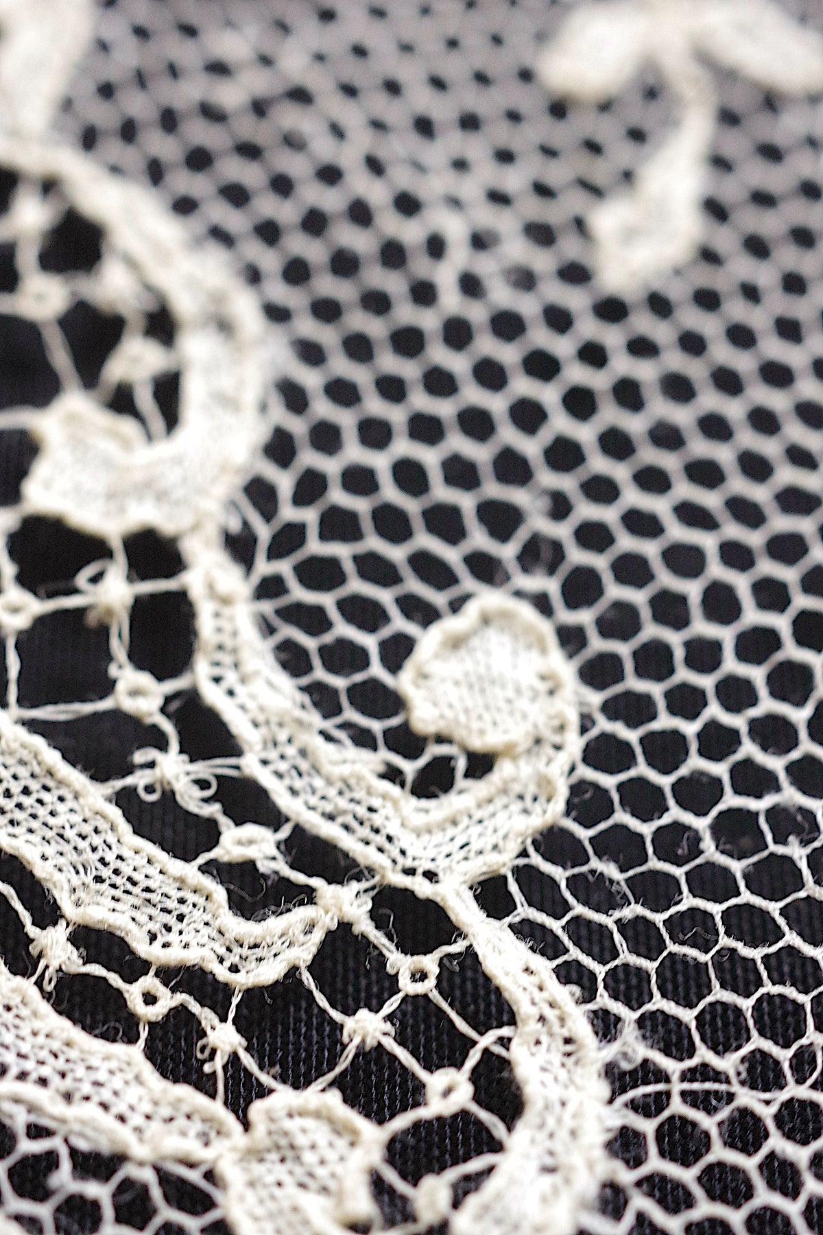 アンティークレース dentelle ancienne アプリカッションブリュクセル ハギレ 5