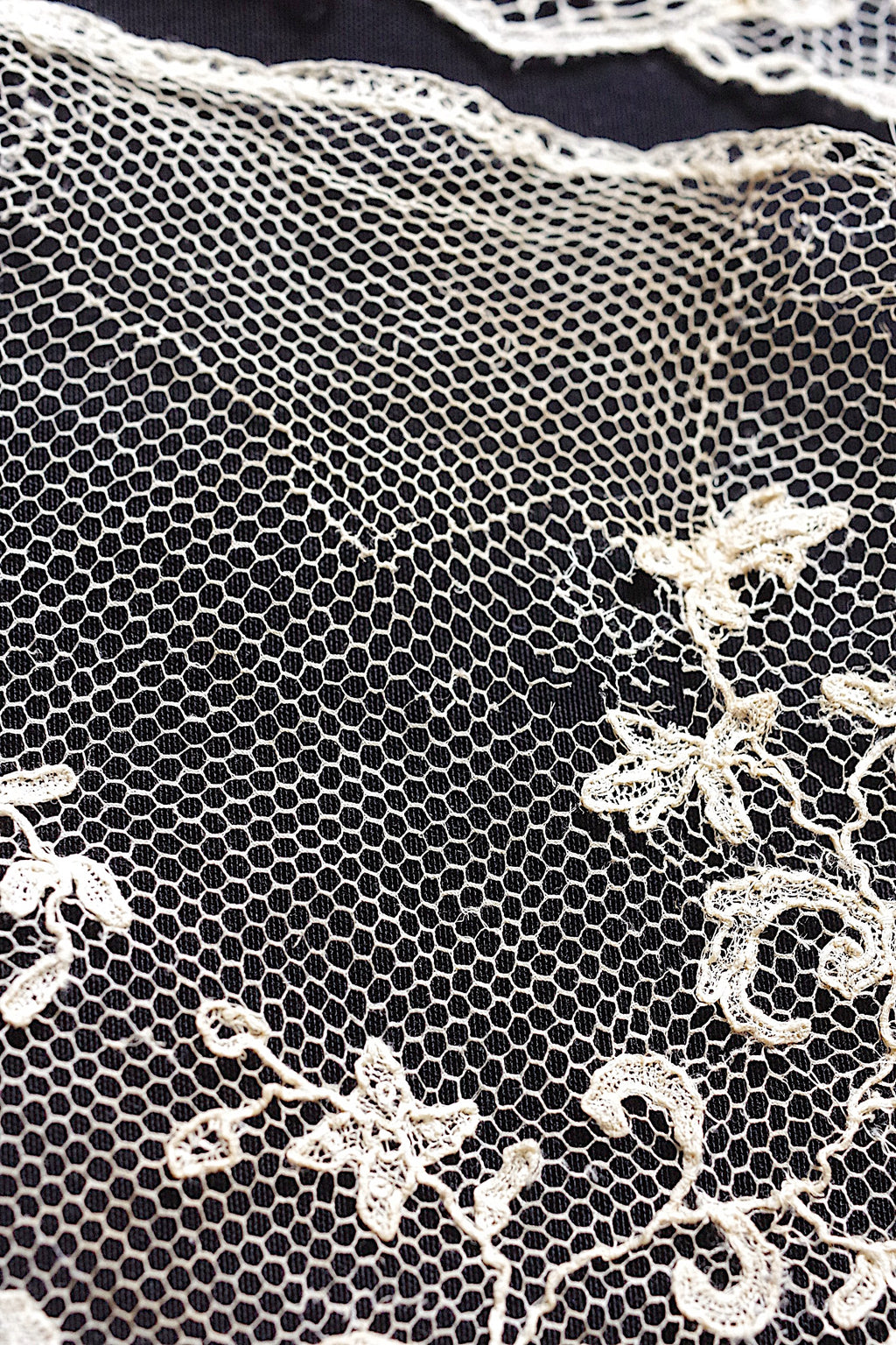 アンティークレース dentelle ancienne アプリカッションブリュクセル ハギレ 7