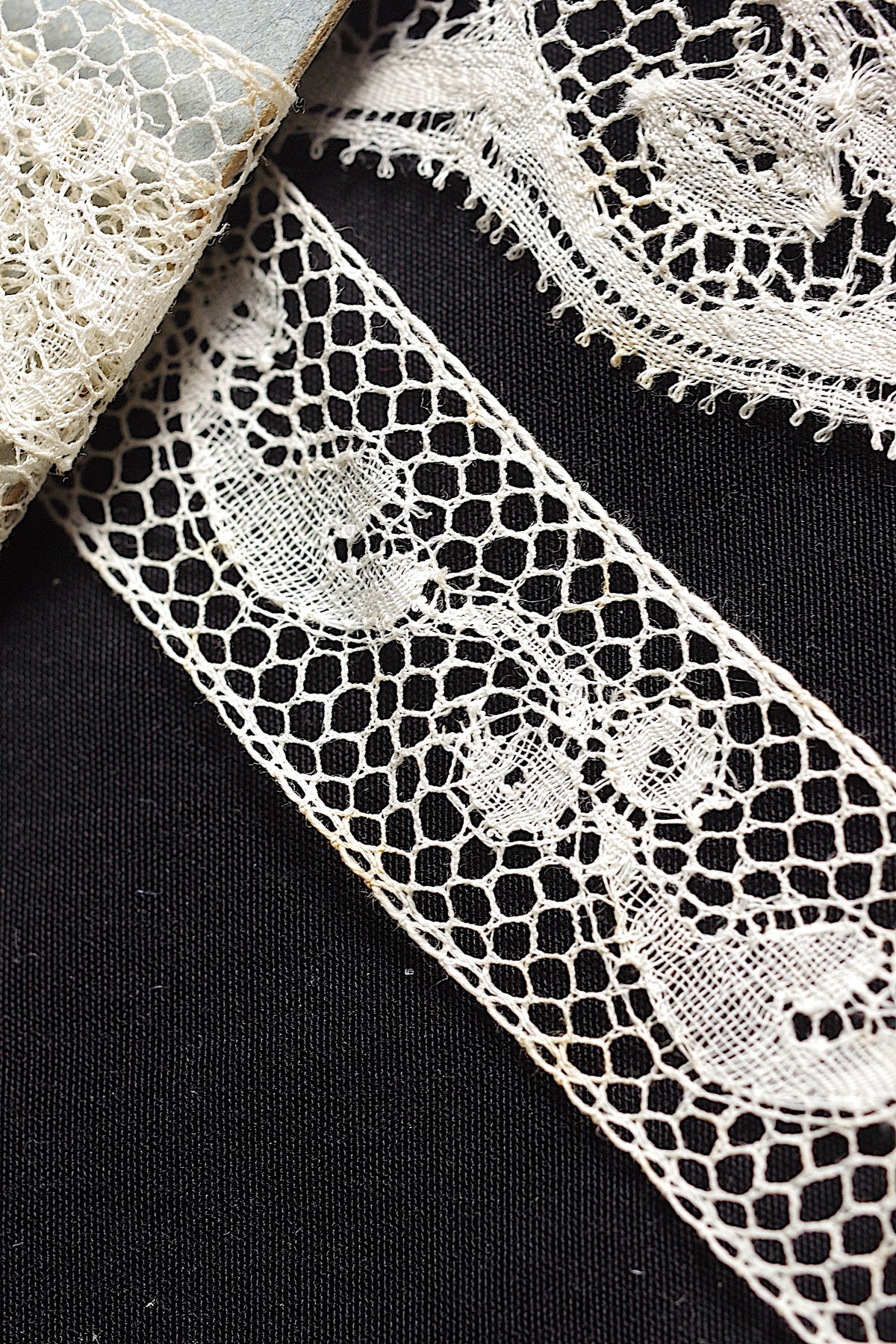 アンティークレース dentelle ancienne 215cm 82cm 4